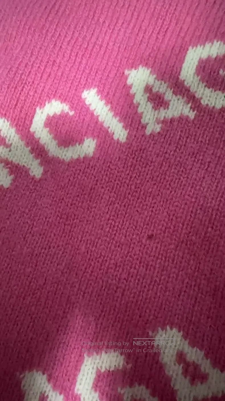Balenciaga Balenciaga Pink barrage sweater Size US M / EU 48-50 / 2 - 4 Thumbnail