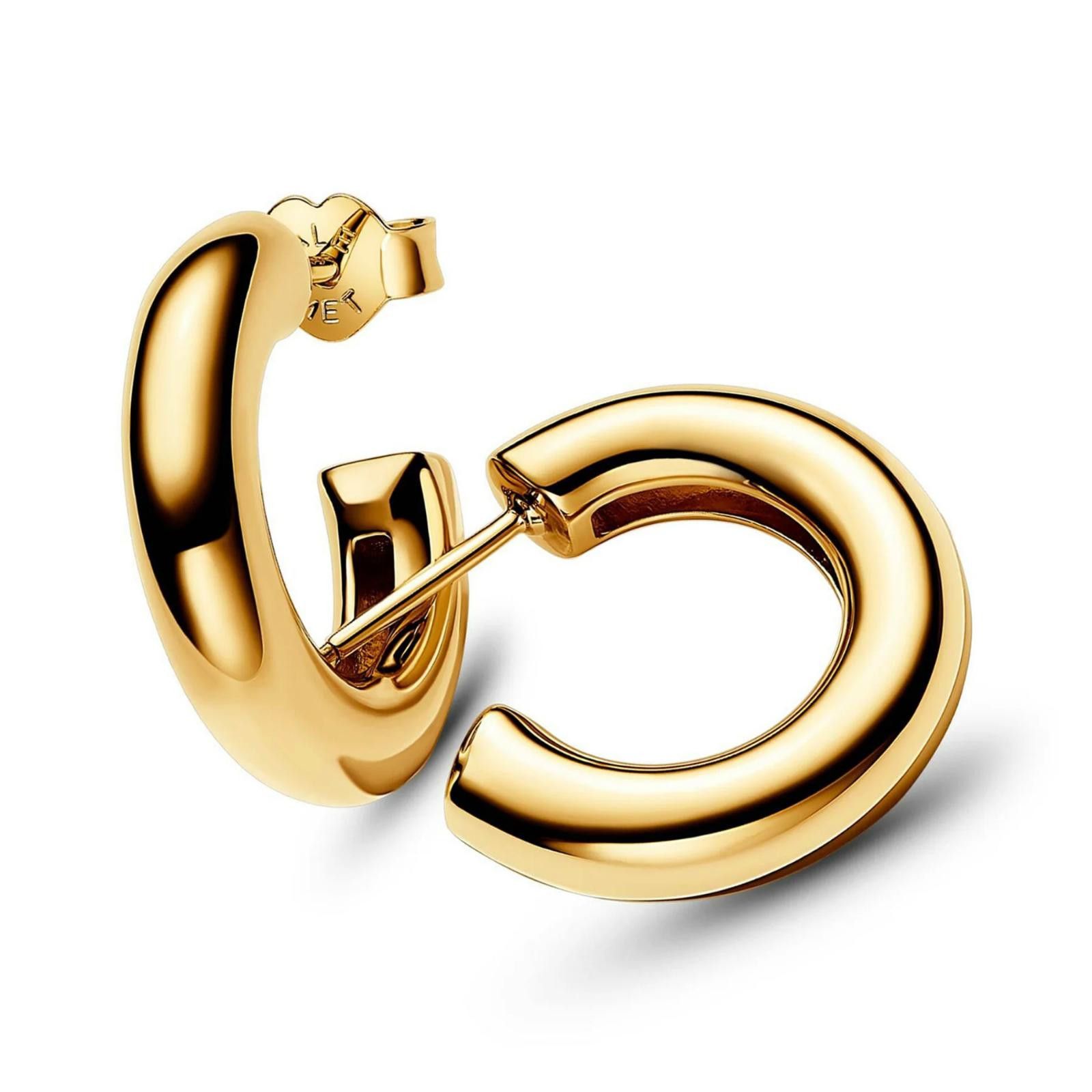 pandora Pandora 14K Gold-Plated Round Open Hoop Earrings Size ONE SIZE - 3 Thumbnail