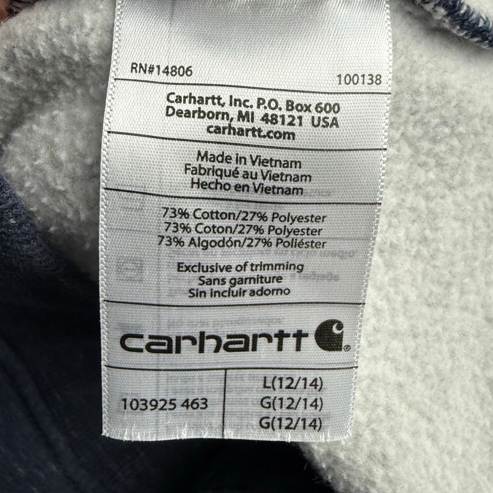 Carhartt Carhartt Greyish Blue Relaxed Fit Crew Neck Pullover Sweater Size US L / EU 52-54 / 3 - 8 Thumbnail