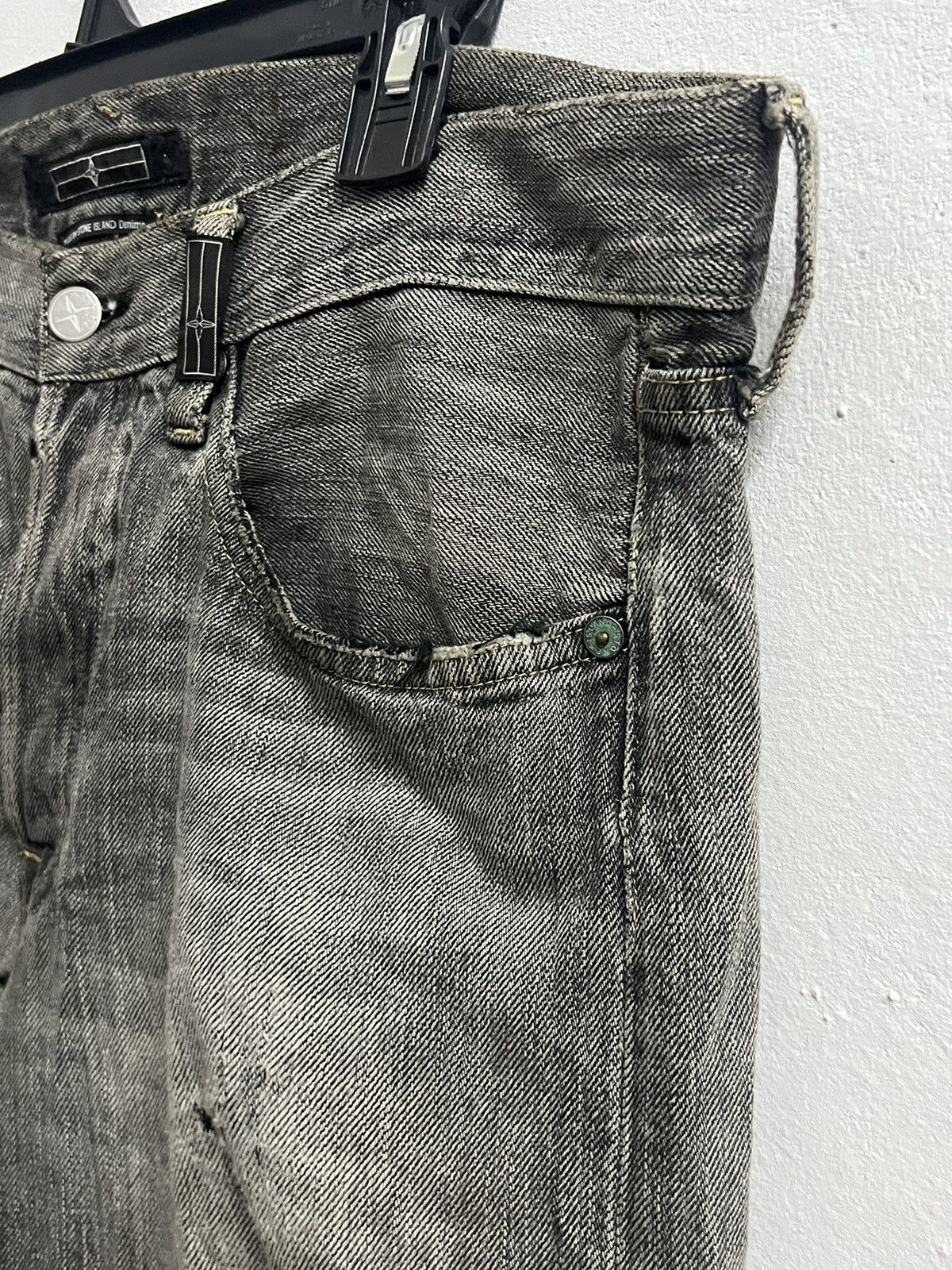 Stone Island Stone Island Very Rare kurabo denims faded black Size US 33 - 6 Thumbnail