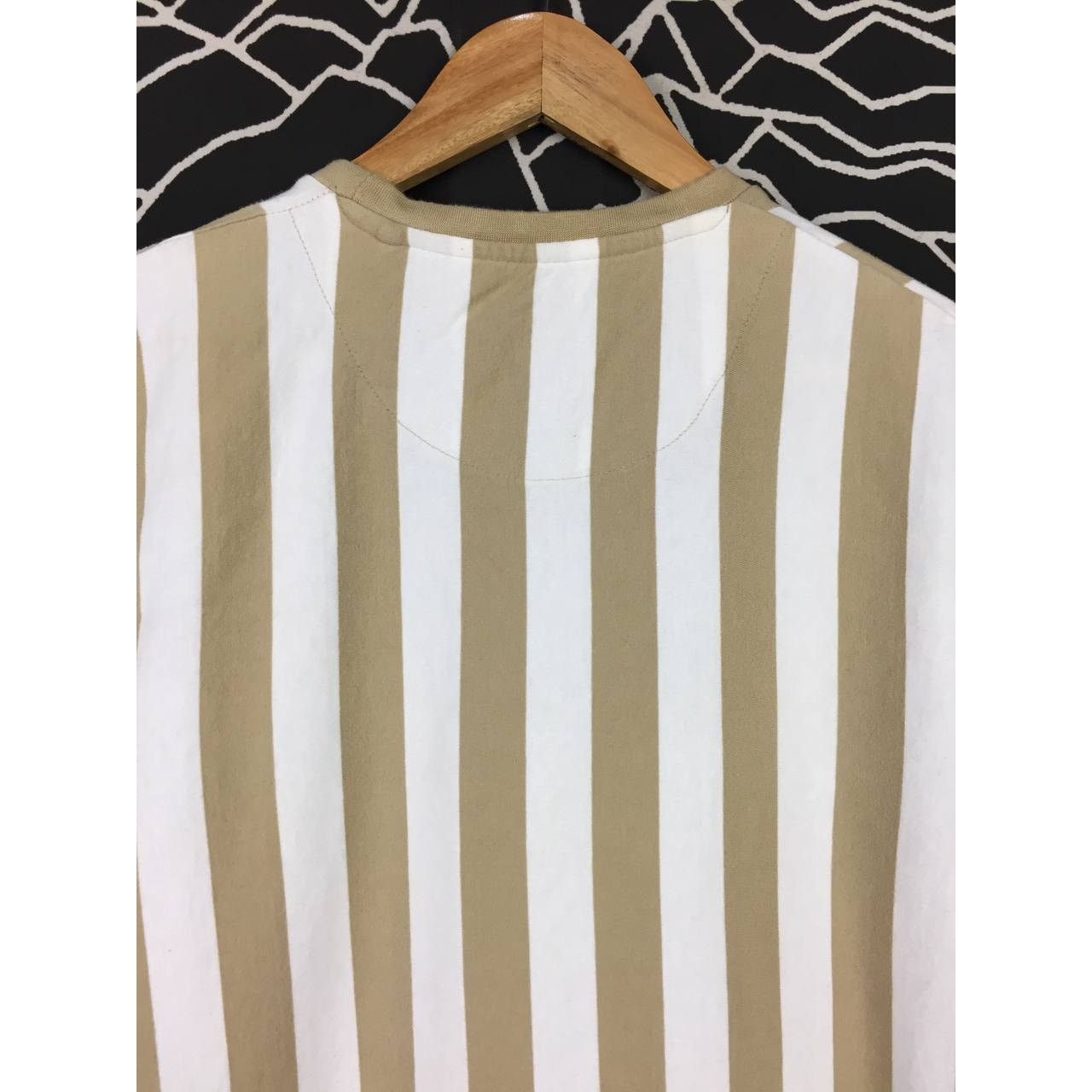 Vintage Denim & Flower Ricky Singh Thought Spell Out Logo Stripe Tee Size US L / EU 52-54 / 3 - 10 Thumbnail