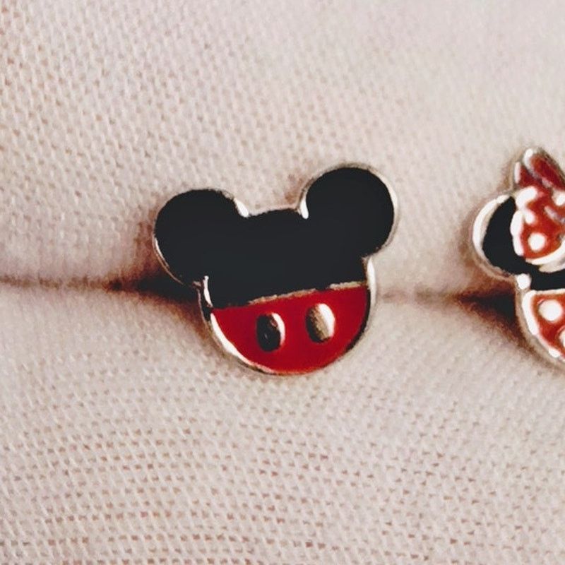 Disney Disney Minnie & Mickey Mouse Enamel Stud Earrings Size ONE SIZE - 2 Thumbnail
