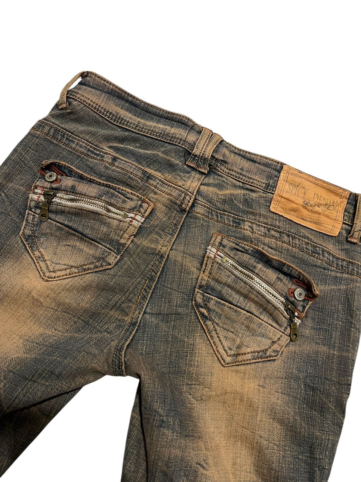 If Six Was Nine × Japanese Brand × Le Grande Bleu (L.G.B.) Spicy denim mudwash flared Denim pants Size US 29 - 7 Thumbnail