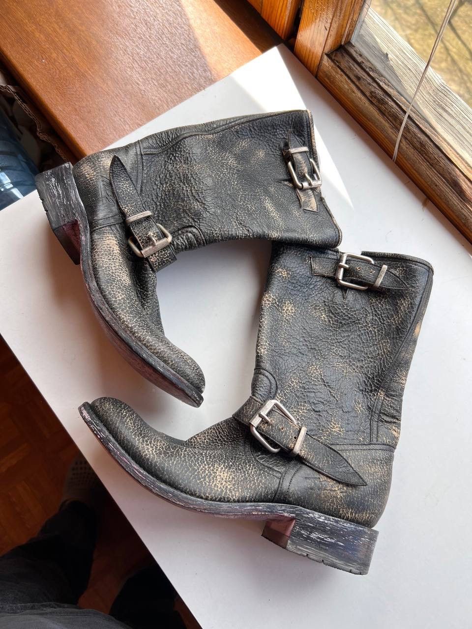 If Six Was Nine Marlboro Cowboy Distressed Ankle boots Vintage A.S. 98 Style Size US 5.5 / EU 38 - 22 Thumbnail