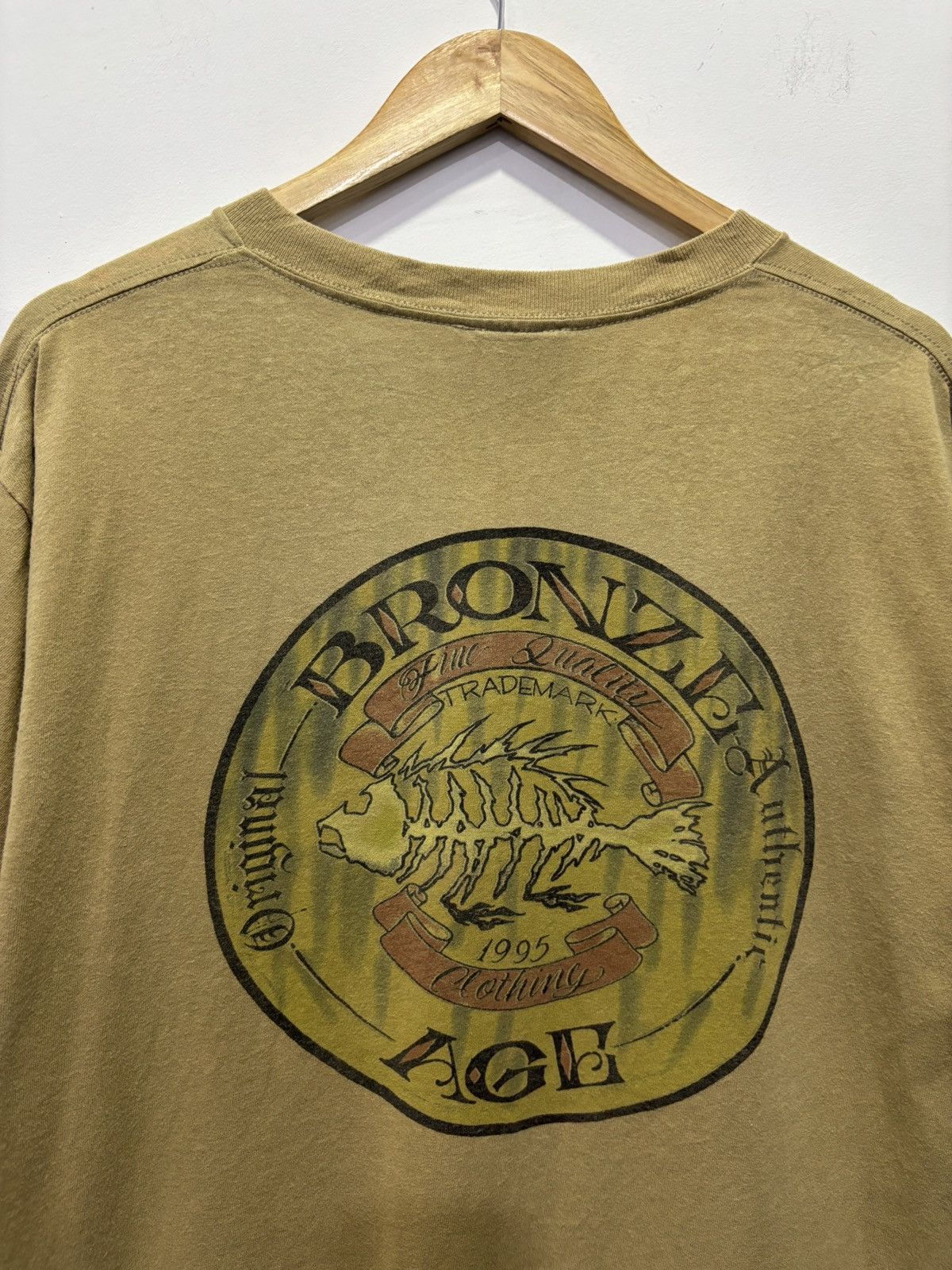 Vintage Vintage 90’s Bronze Age Skateboard Tshirt Size US L / EU 52-54 / 3 - 3 Thumbnail