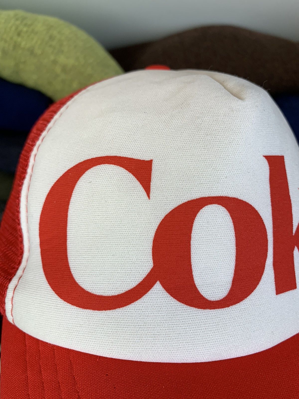 Vintage Vintage Coca Cola Coke Trucker Cap Hat Size ONE SIZE - 6 Thumbnail