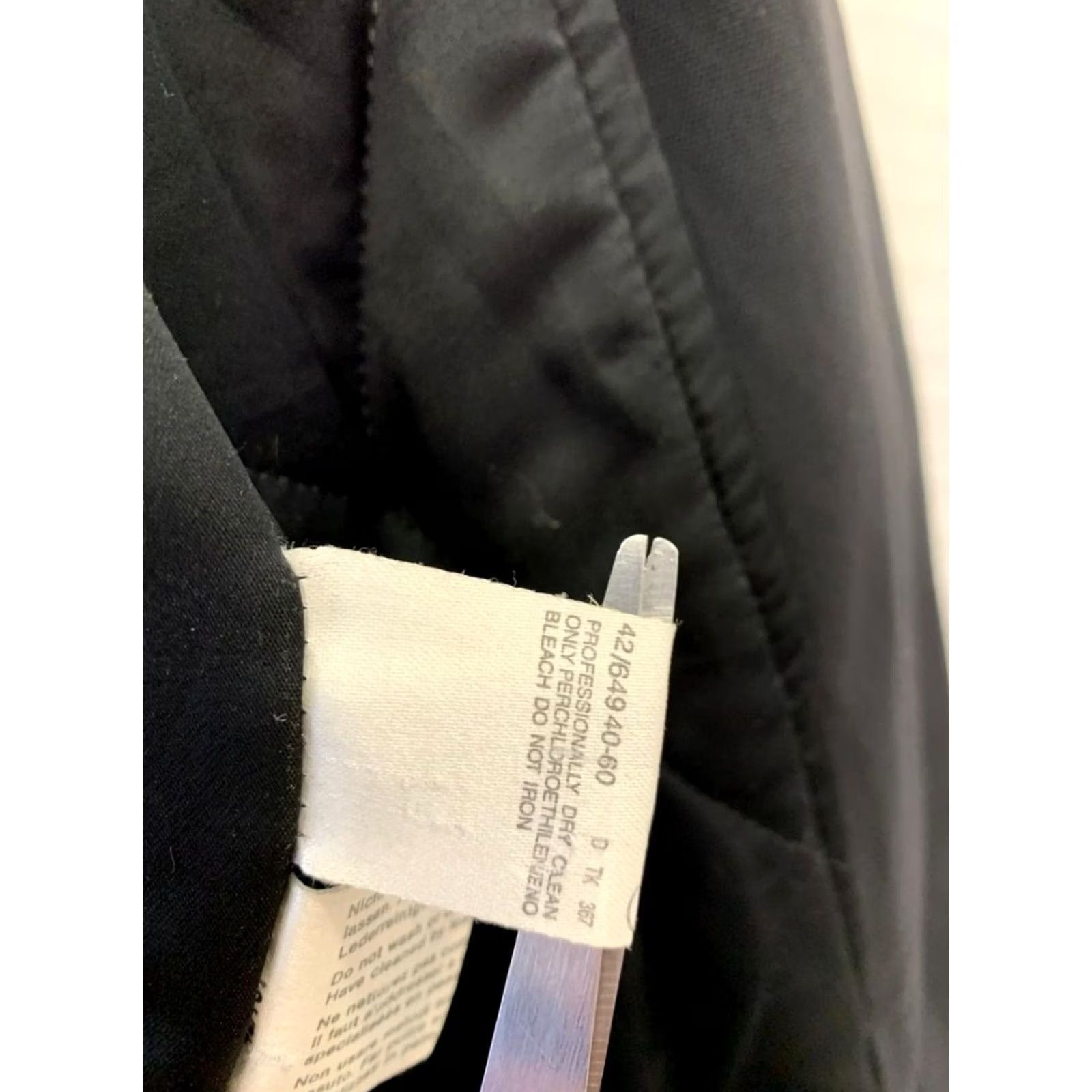 Max Mara Weekend by Max Mara Women's Jacket 6 Black Double-Breasted Leather Collar Size M / US 6-8 / IT 42-44 - 5 Thumbnail