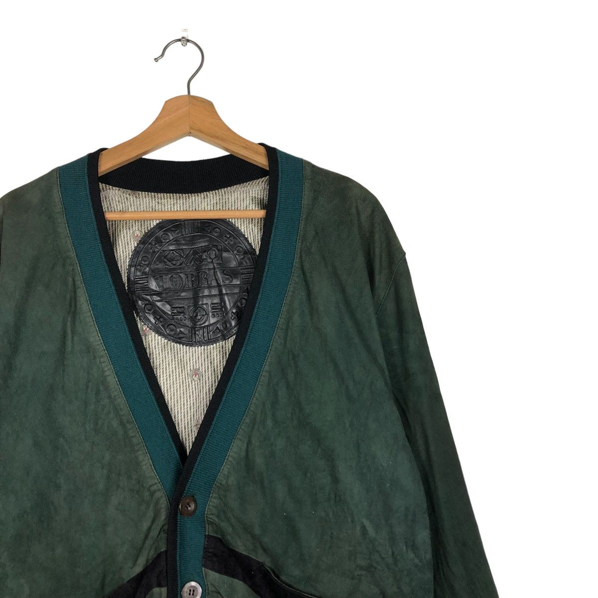 Japanese Brand 🔥VINTAGE LEATHER CARDIGAN JACKET TORRAS SPAIN ISSEY MIYAKE Size US M / EU 48-50 / 2 - 8 Thumbnail
