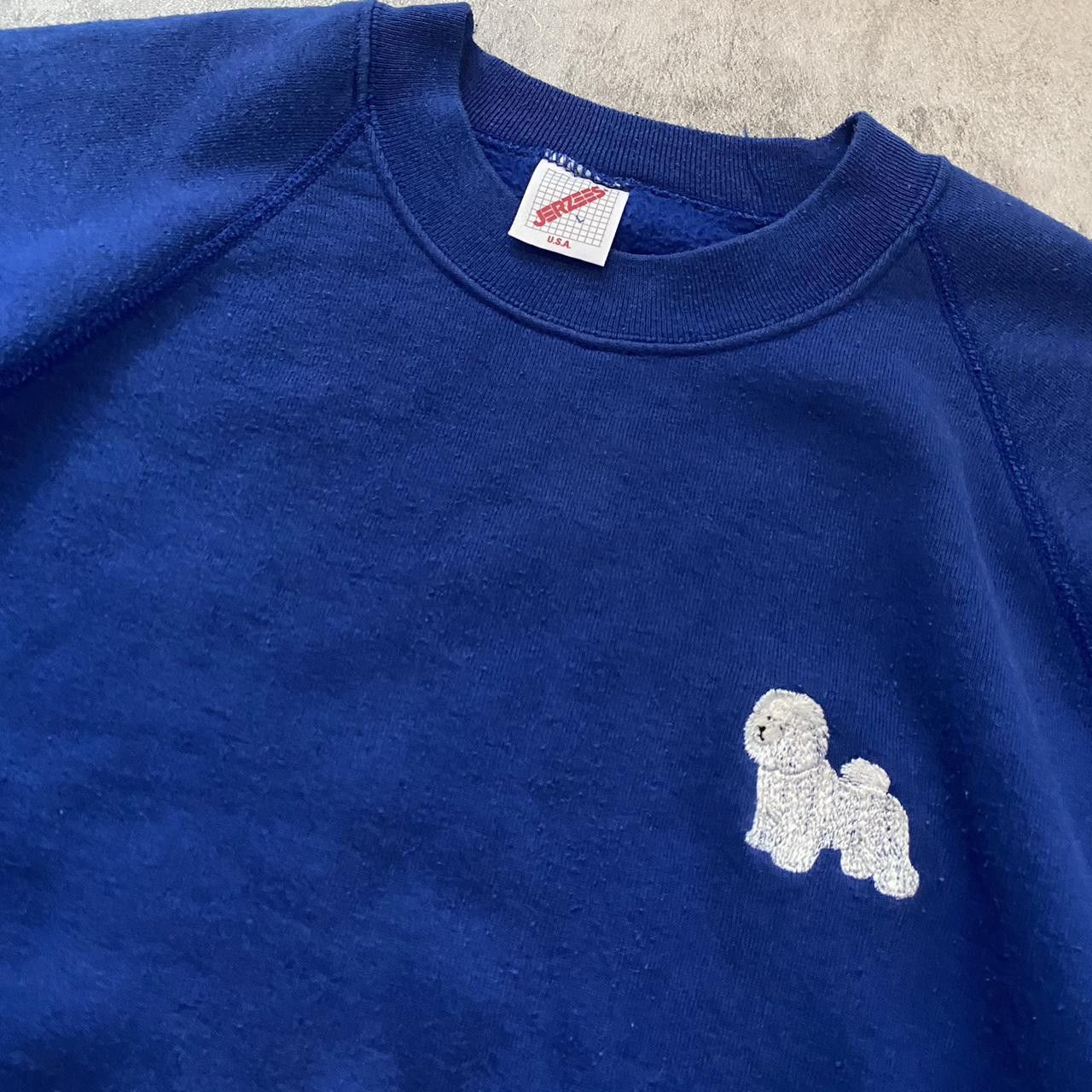 Jerzees 90s Jerzees Embroidered Dog Pudel Vintage Boxy Size US L / EU 52-54 / 3 - 2 Thumbnail