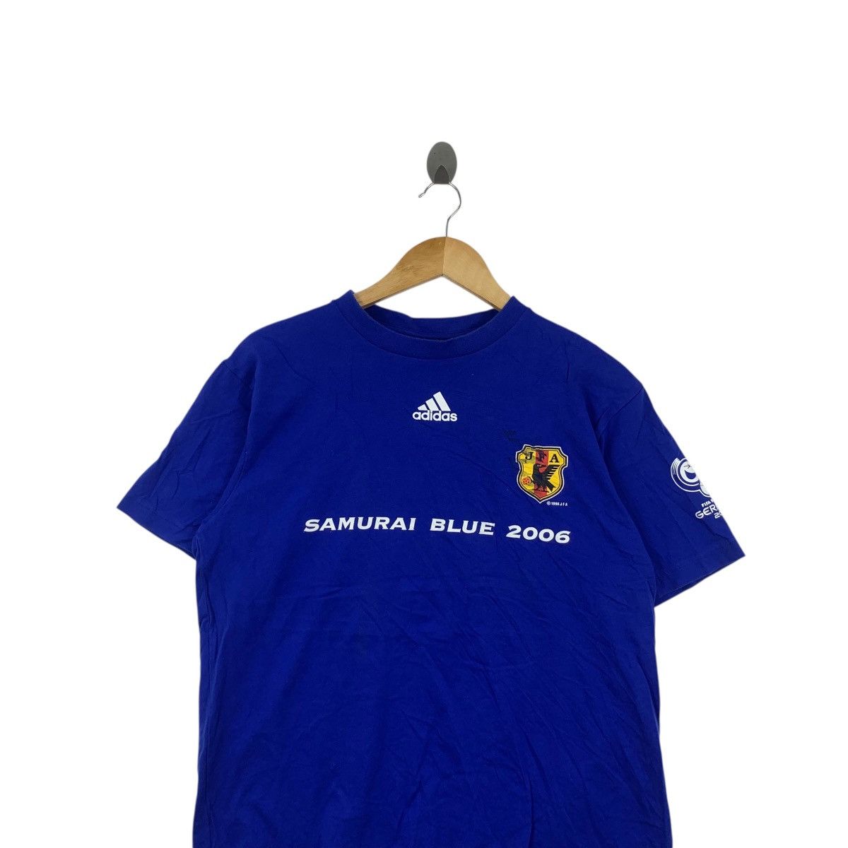 Vintage JAPAN FOOTBALL JFA Samurai Blue 2006 Germany Tee