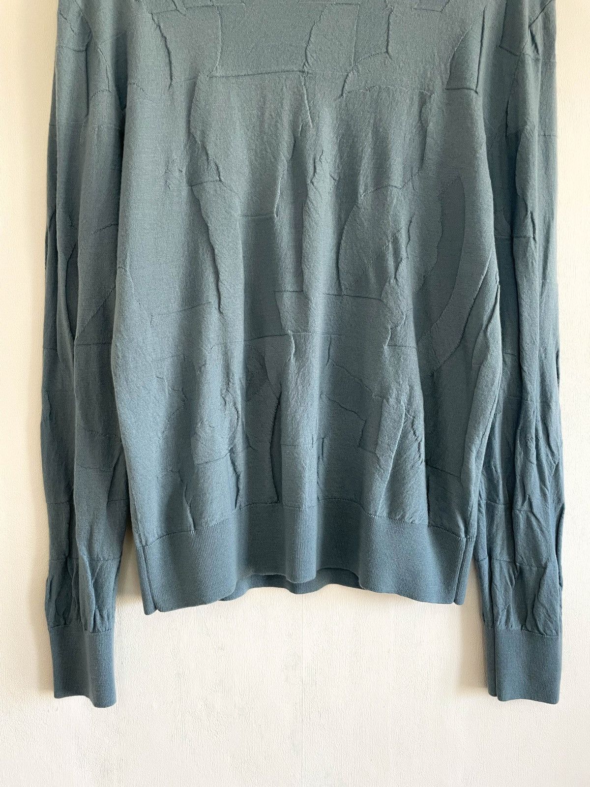 Hermes Hermes Slim Fit Textured Wool Jumper Size US L / EU 52-54 / 3 - 4 Thumbnail