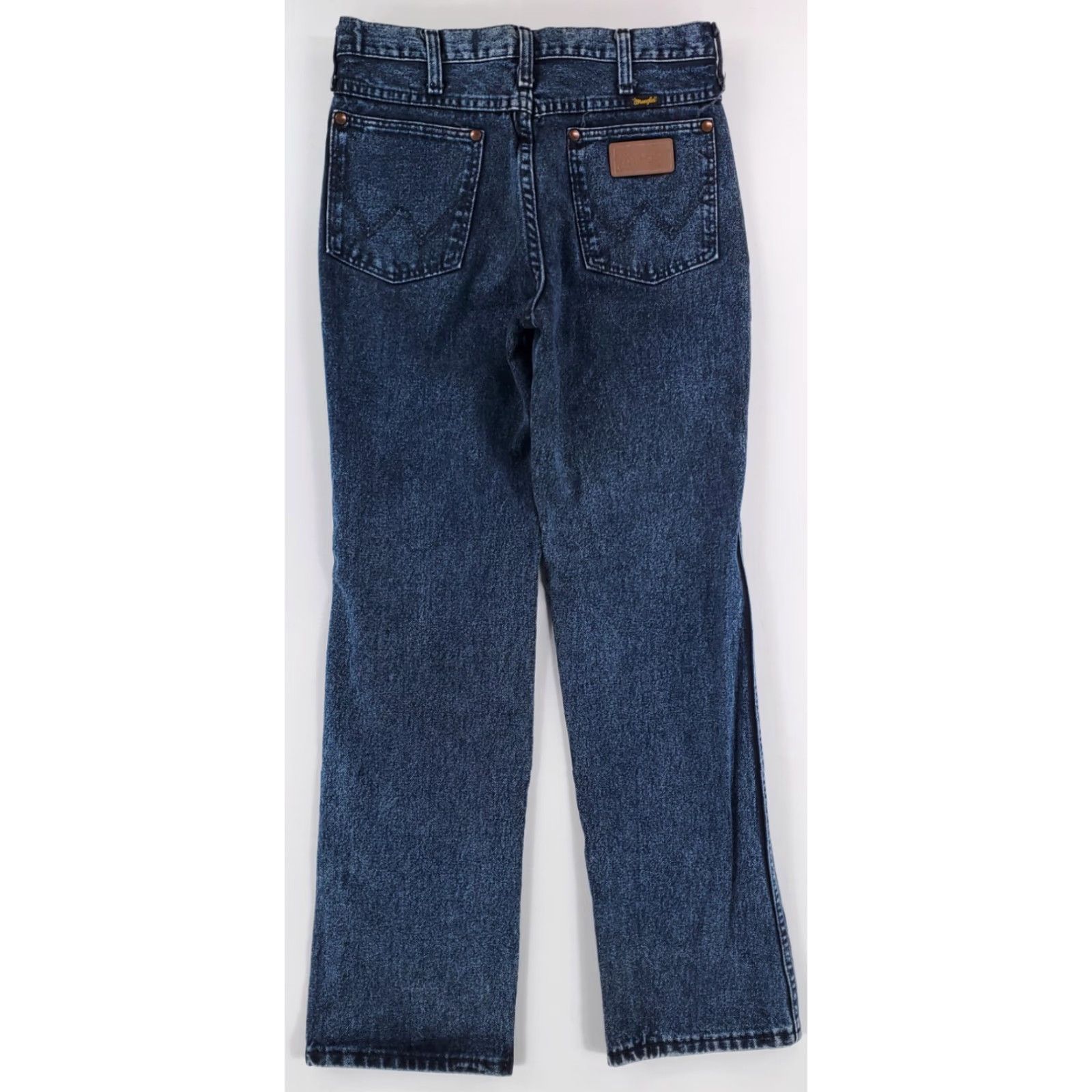 Wrangler VINTAGE Wrangler Jeans Acid Wash Blue VTG 70s 80s Made USA Men 30x30 Straight Jeans Mens Size US 30 / EU 46 - 3 Thumbnail
