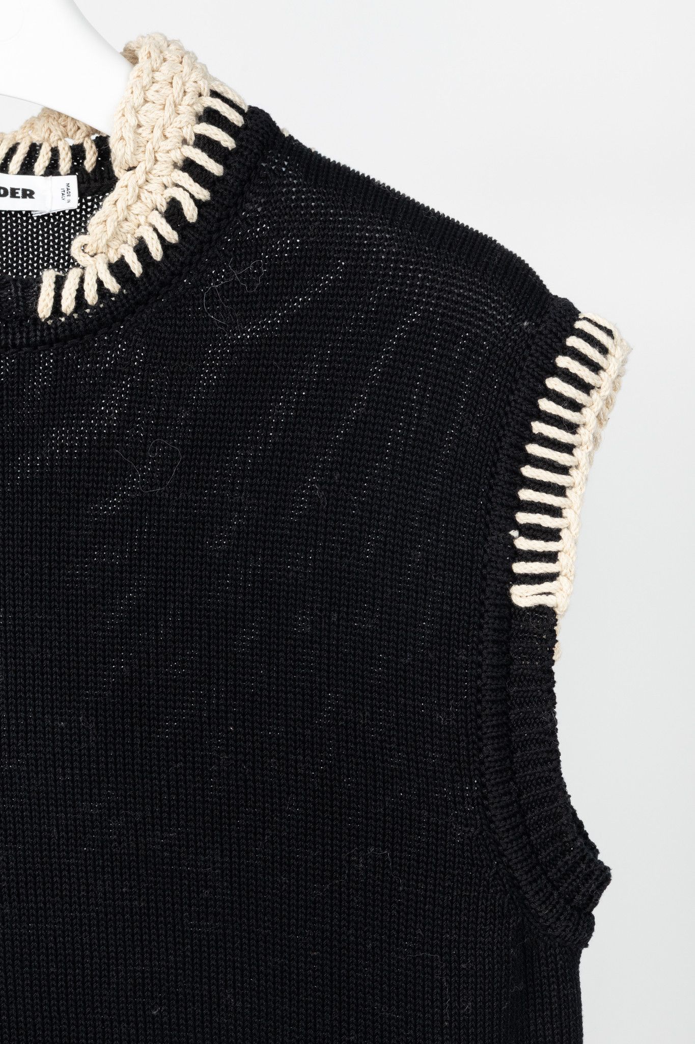 Jil Sander Jil Sander SS/18 Runway] Cotton Stitch-Detail Knitted Vest Size US S / EU 44-46 / 1 - 5 Thumbnail