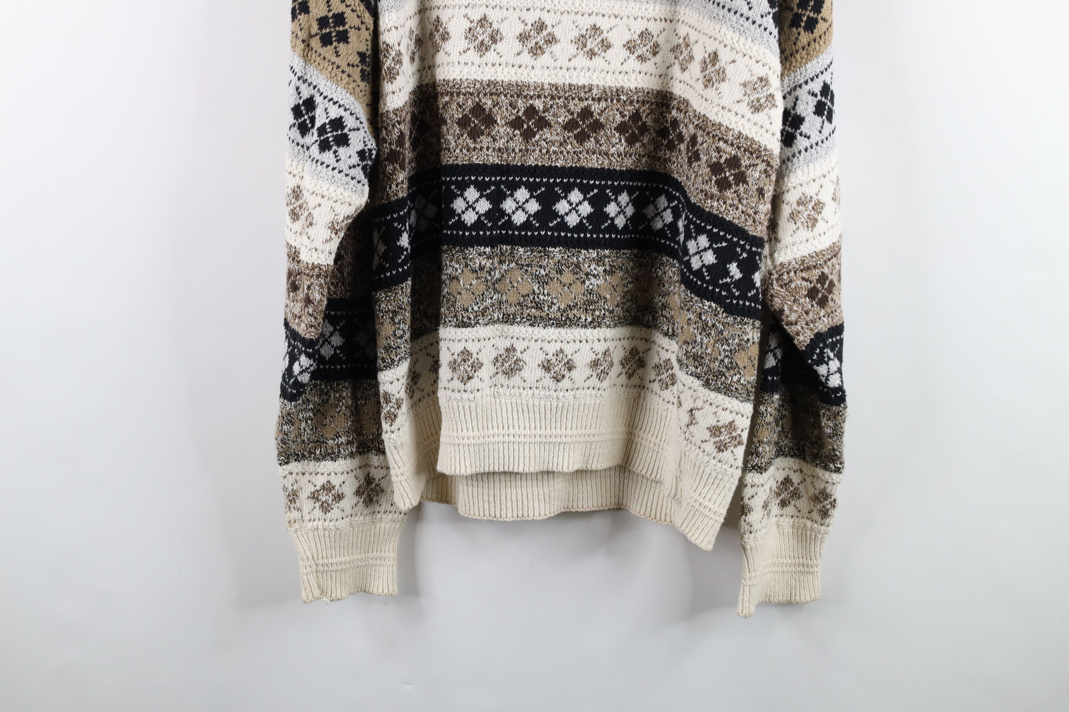 Vintage Vintage 90s Streetwear Knit Fair Isle Argyle Sweater USA Size US M / EU 48-50 / 2 - 13 Thumbnail