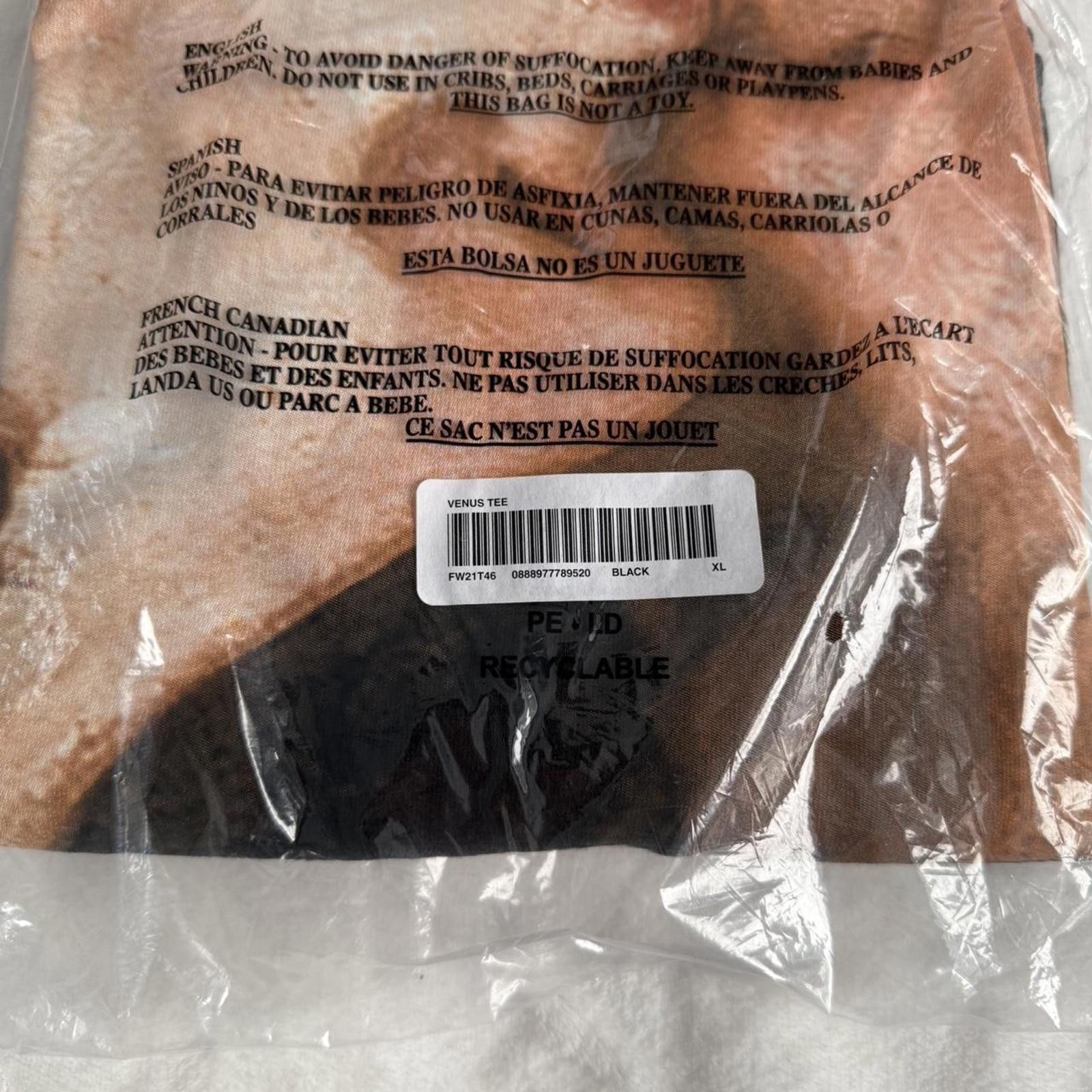 Supreme 2021 Supreme Venus Tee 'Black' Size US XL / EU 56 / 4 - 2 Thumbnail
