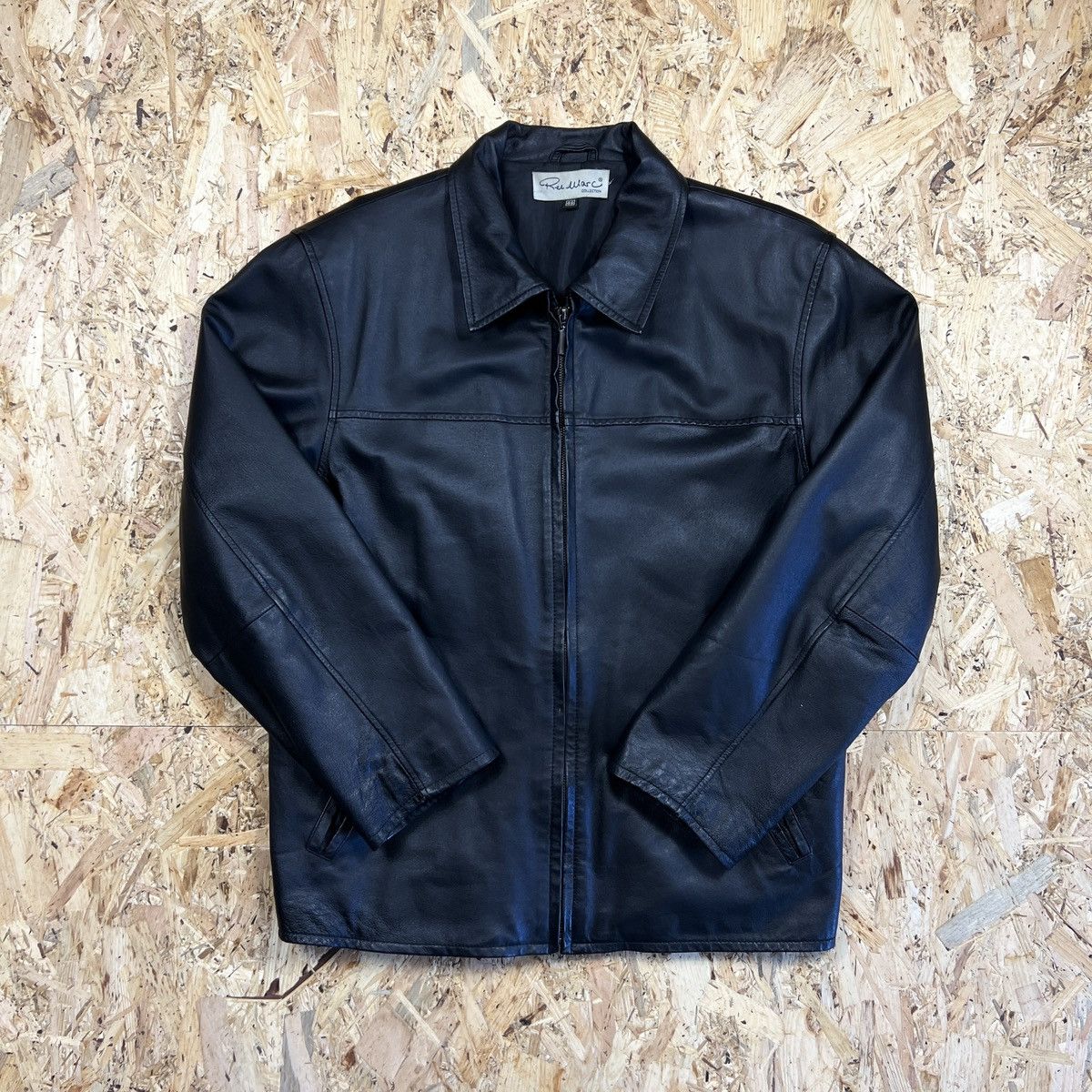 Leather Vintage Black Leather Motor Biker Jacket Trucker Genuine Size US M / EU 48-50 / 2 - 2 Thumbnail