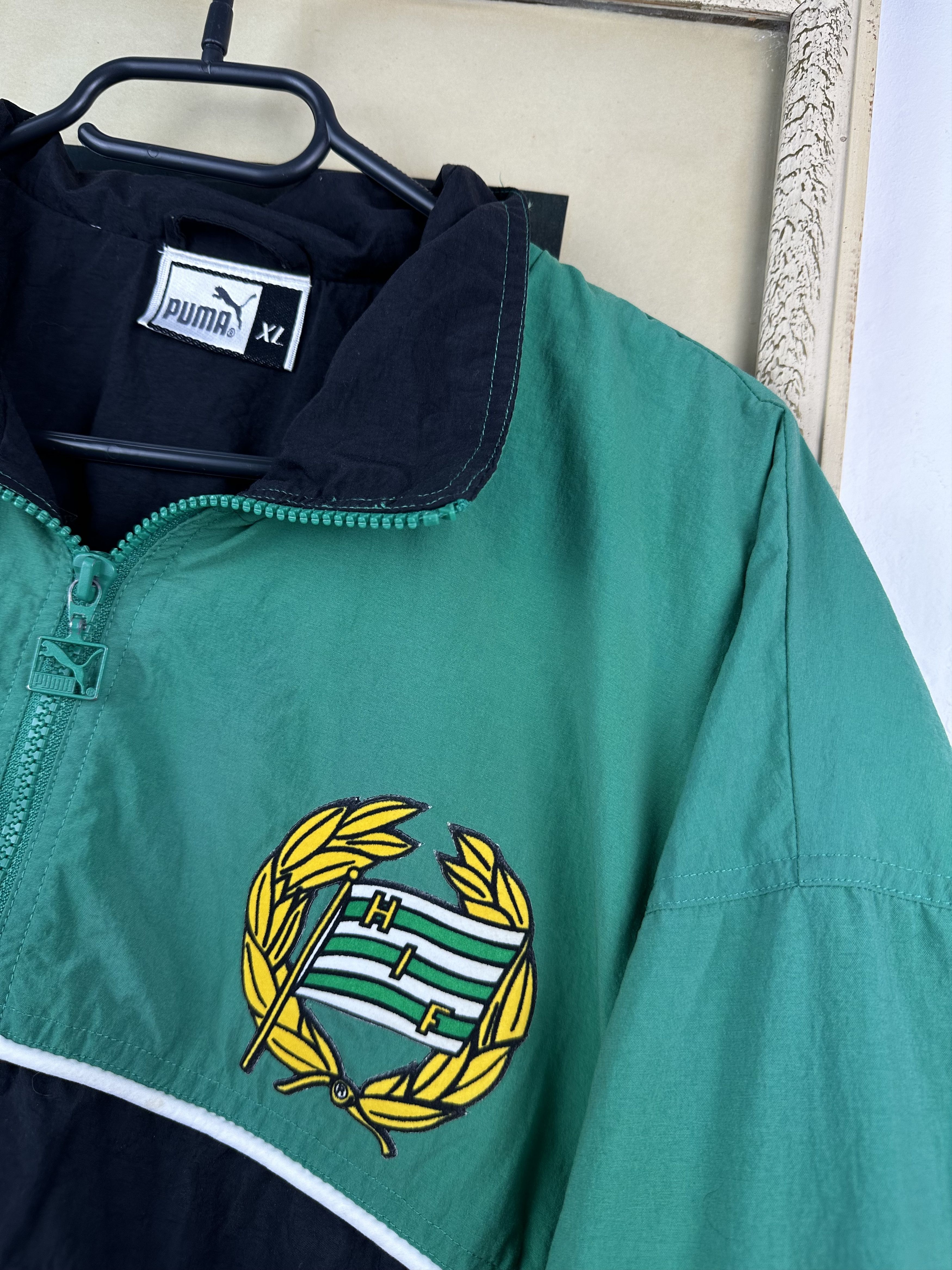 Puma × Vintage Vintage Puma Hammarby Football jacket Track Top Rare Size US XL / EU 56 / 4 - 3 Thumbnail