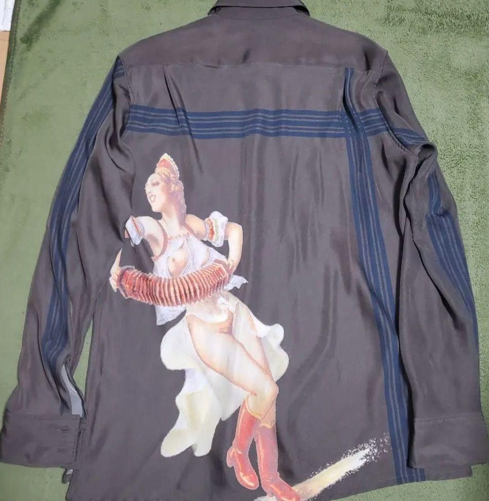 Yohji Yamamoto POUR HOMME archive 01aw Gansg Star era pinup girl shirt Size US L / EU 52-54 / 3 - 3 Thumbnail
