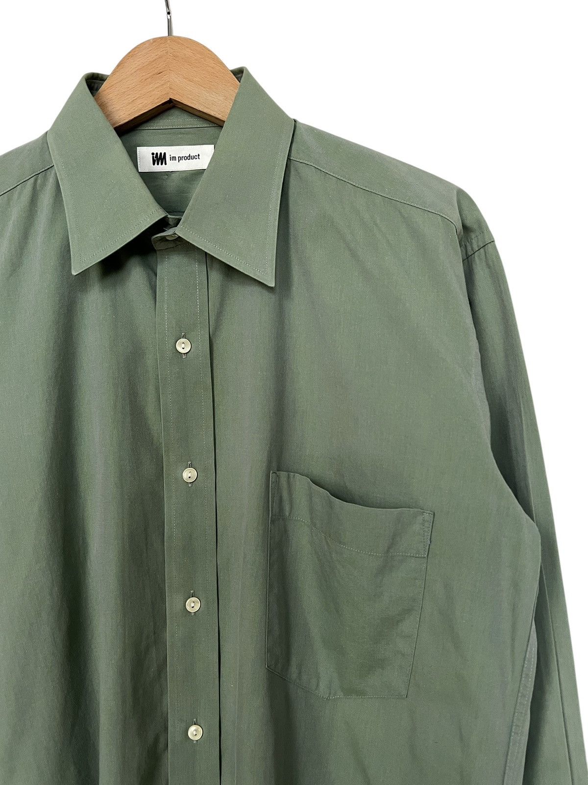 Issey Miyake Vintage 1980 Issey Miyake Green Button Up Shirt Size US L / EU 52-54 / 3 - 6 Thumbnail