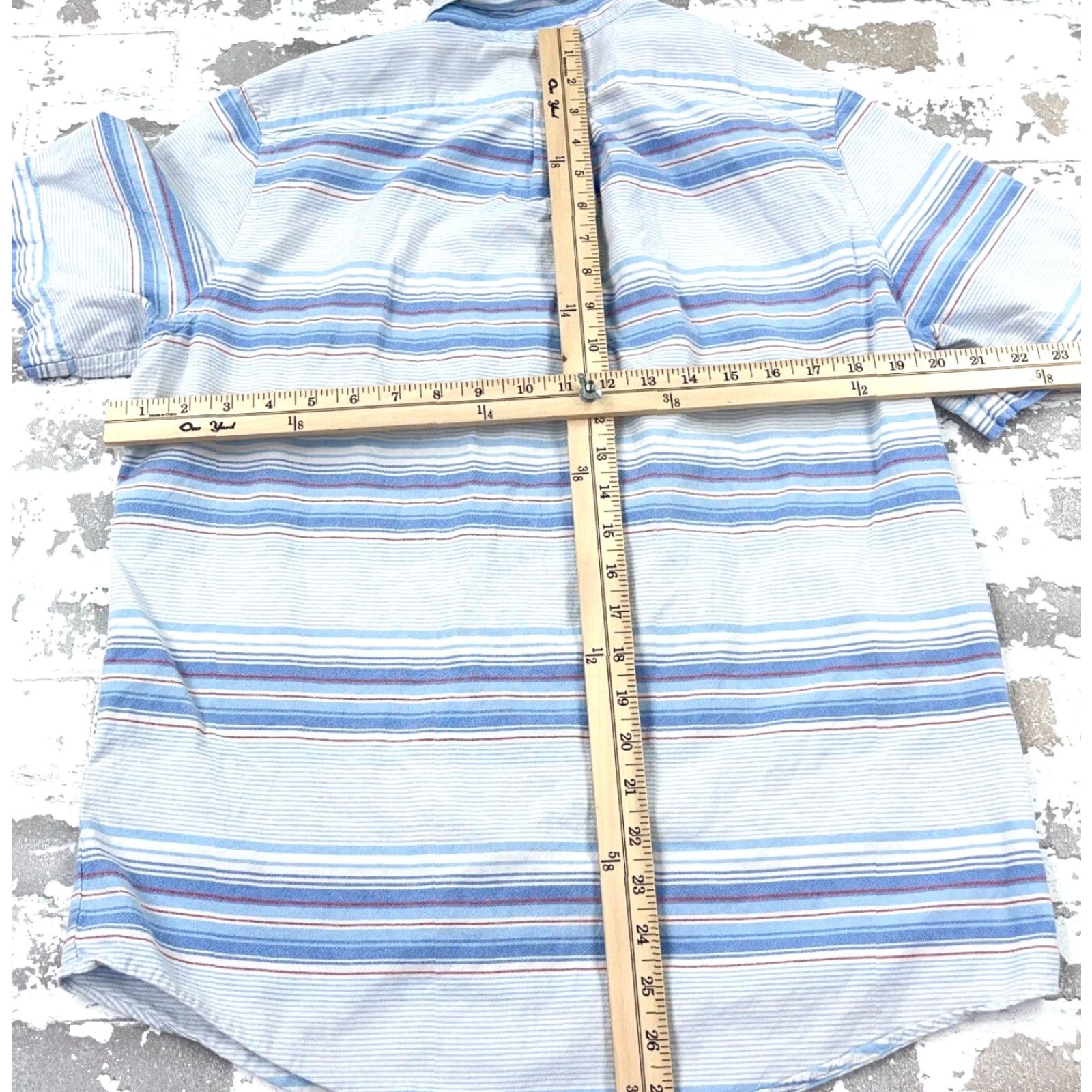 Vineyard Vines VINEYARD VINES Shirt Men Medium Blue Button Up Slim Fit Tucker Dress Camp A29* Size 40R - 6 Thumbnail