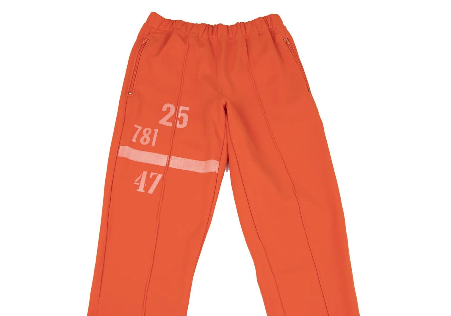 Comme des Garcons Homme Plus Numbering Track Pants in Orange Size L Size US 38 / EU 54 - 2 Thumbnail
