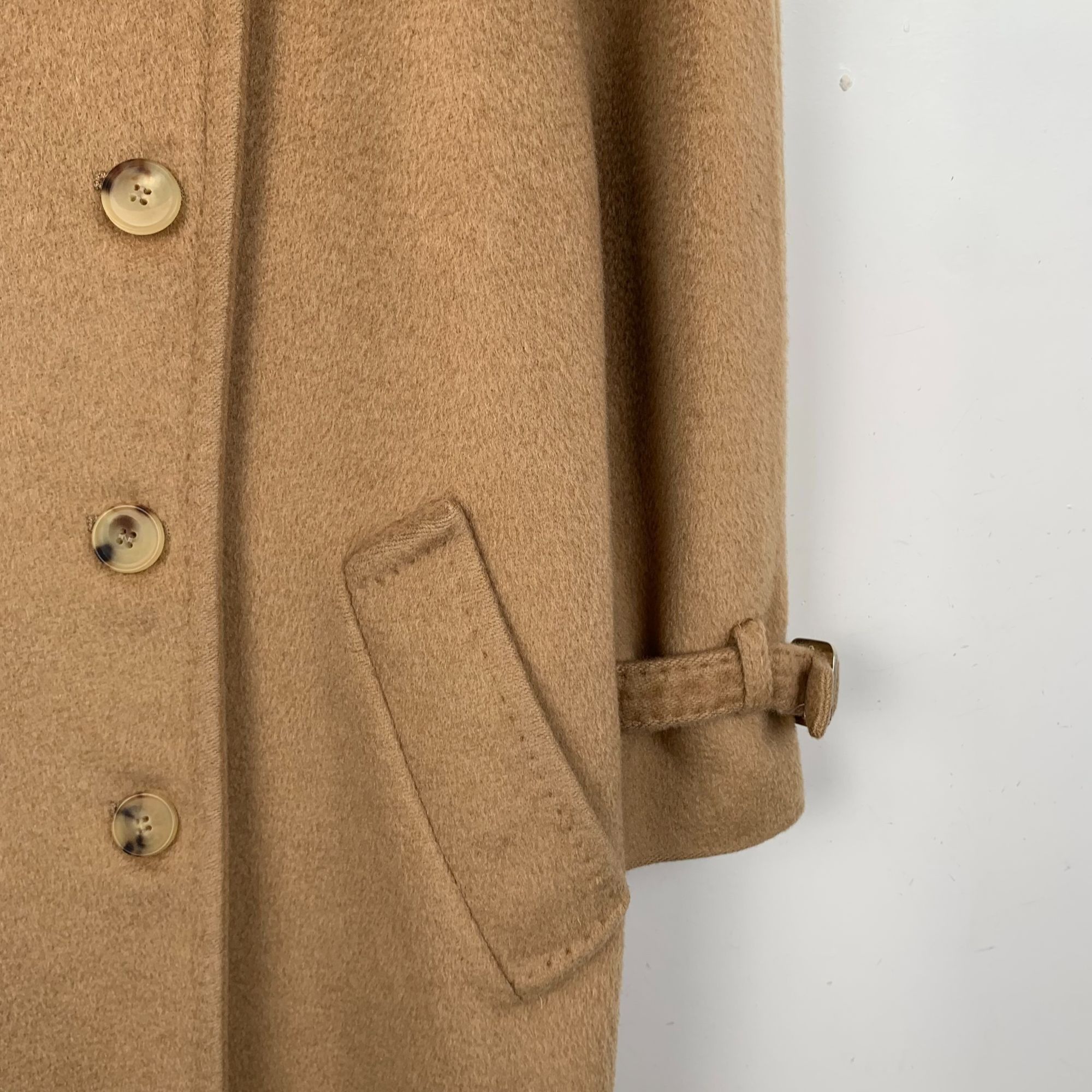 Max Mara Maxmara Camel Double-Breasted Belted Coat Size 40 Medium Mad Size M / US 6-8 / IT 42-44 - 6 Thumbnail