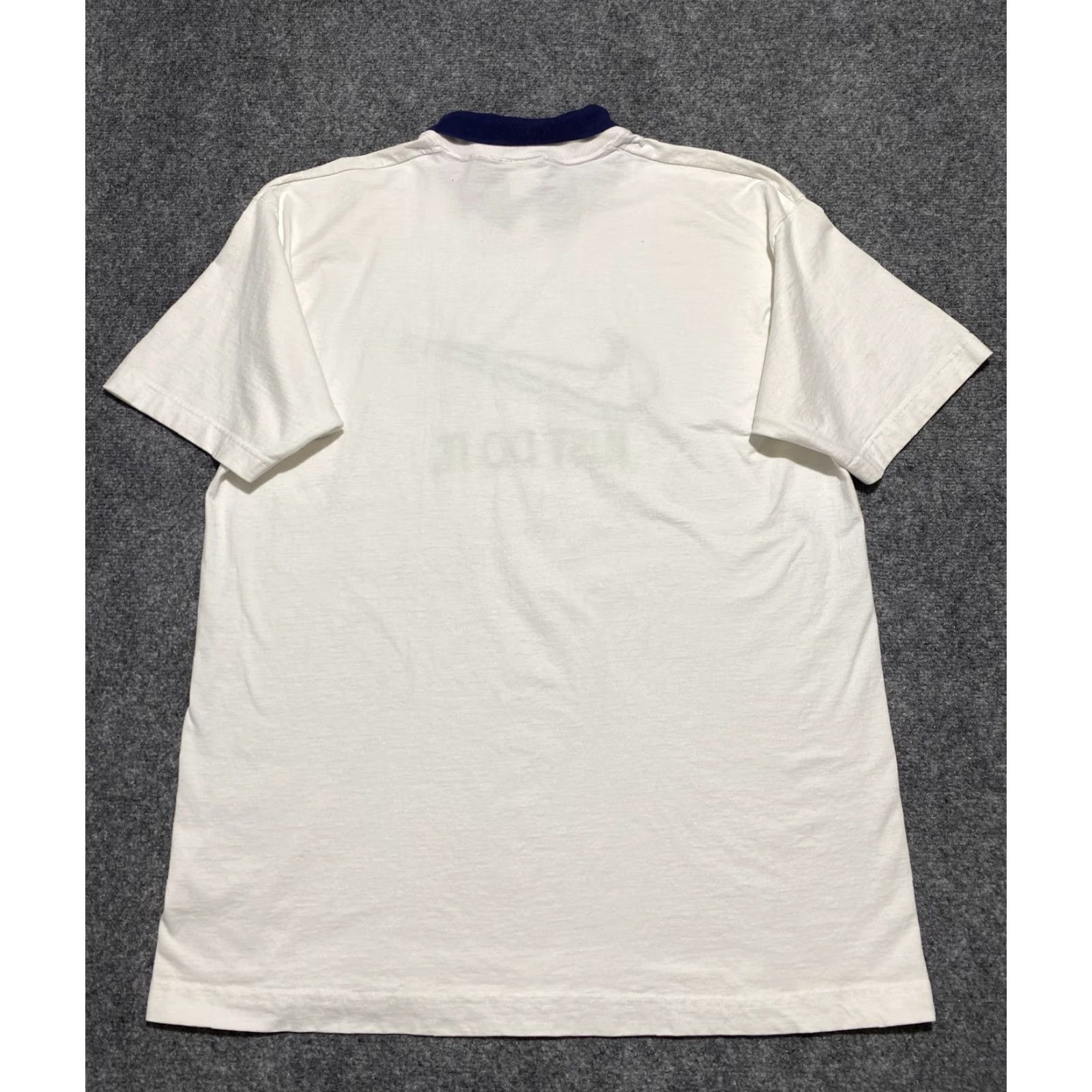 Nike VINTAGE Nike Shirt Mens Large White Just Do It Swoosh Polo Made USA 90s Size US L / EU 52-54 / 3 - 5 Thumbnail