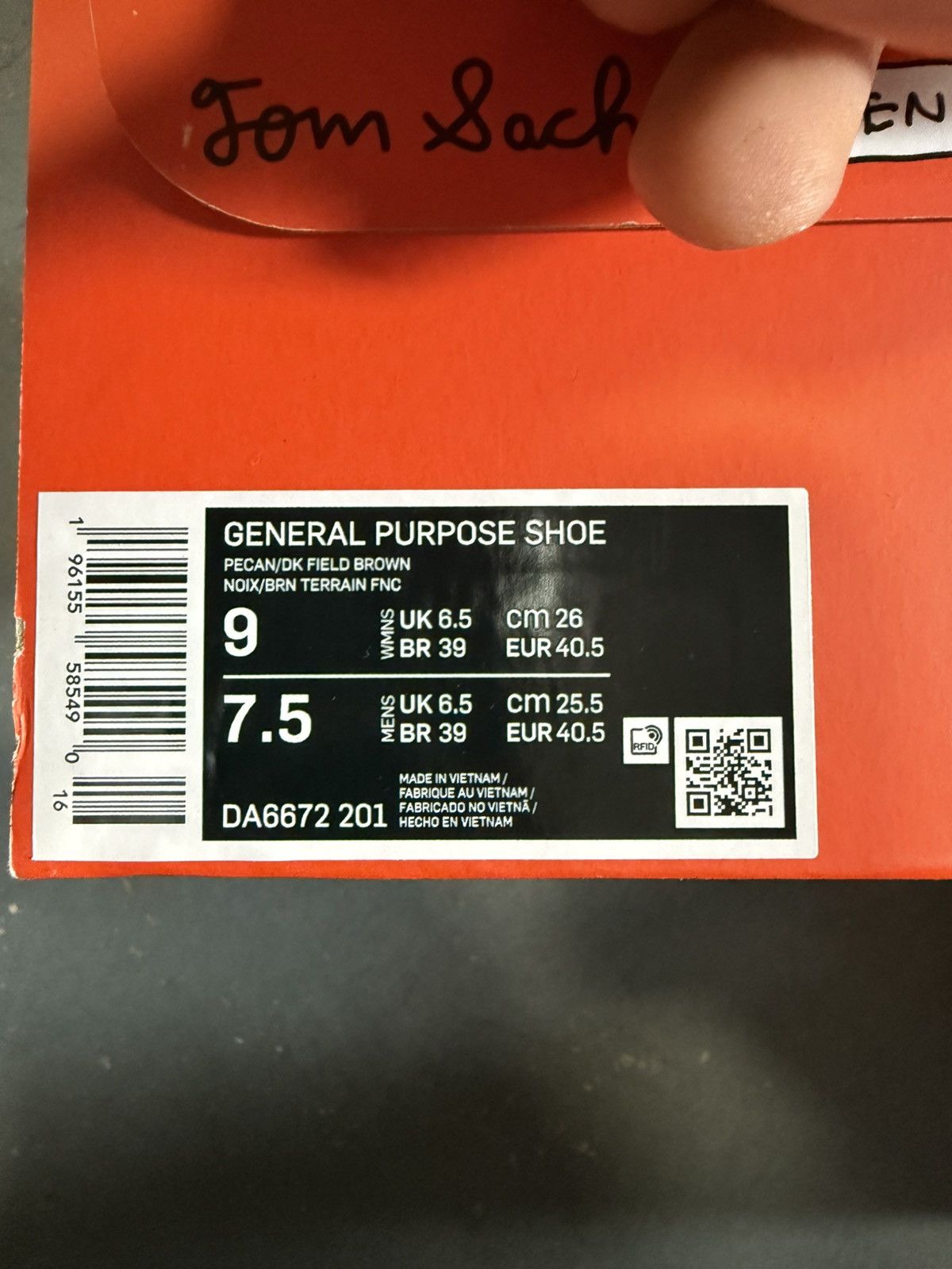 Nike × Tom Sachs 2023 NikeCraft General Purpose Shoe Tom Sachs Size 9W/7.5M Size US 7.5 / EU 40-41 - 10 Thumbnail