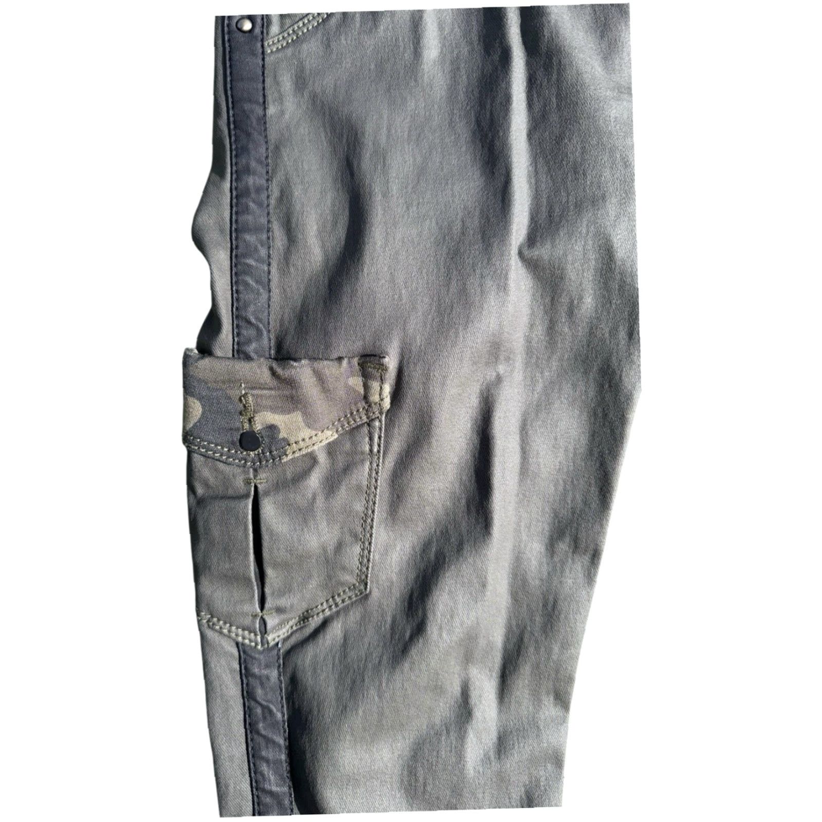 Olive NYE Womens Army Skinny Jeans 14 Olive Green Military Green Size 14 Regular Womens Jeans NYE Army Green Skinny Jeans 14 Size 26" / US 2 / IT 38 - 5 Thumbnail