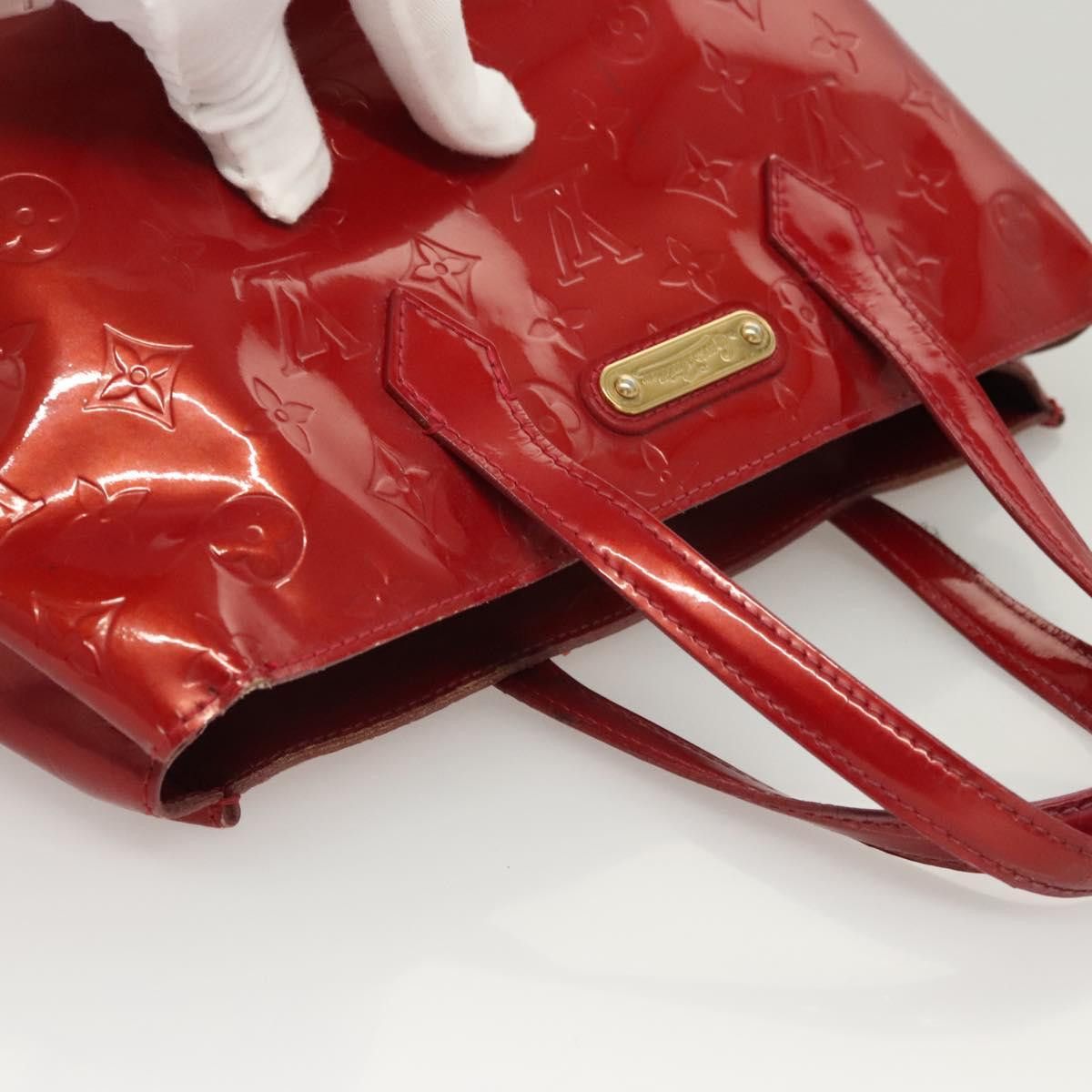 Louis Vuitton LOUIS VUITTON Monogram Vernis Wilshire PM Bag Pomme D'amour Size ONE SIZE - 6 Thumbnail