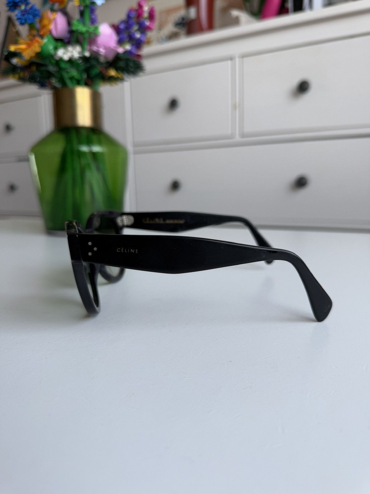 Celine × Designer Celine 41049/s black oversized sunglasses designer luxury y2k Size ONE SIZE - 5 Thumbnail