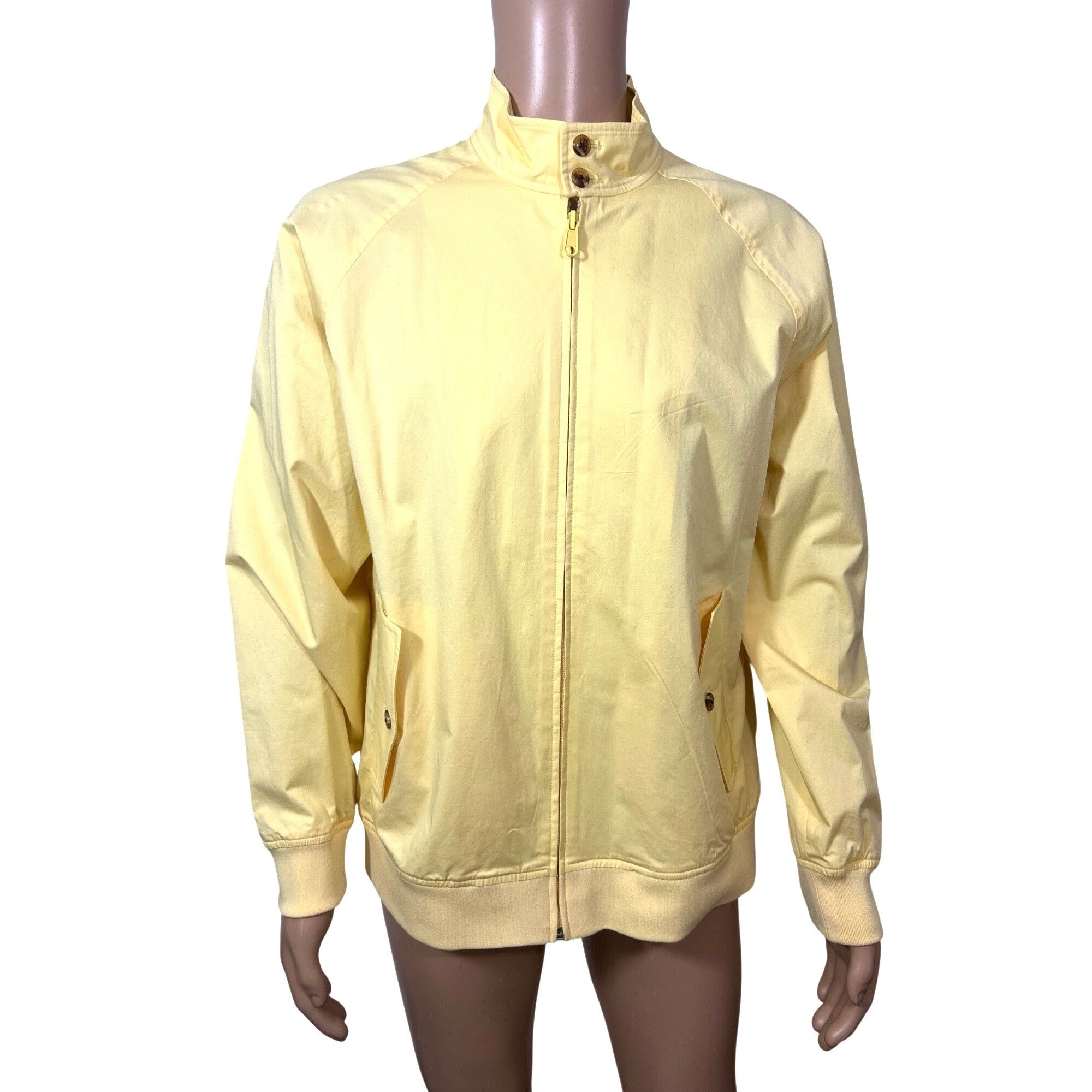 Club Room Club Room Men’s Bomber Jacket L Yellow Lightweight Mock Nec Size US L / EU 52-54 / 3 - 1 Thumbnail