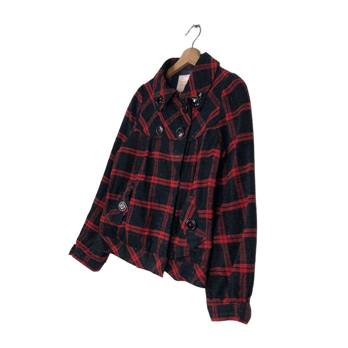 Hysteric Glamour DOUBLE BREAST WOOL BIKER JACKET MINIMUM JAPAN TARTAN DESIGN Size US S / EU 44-46 / 1 - 2 Thumbnail