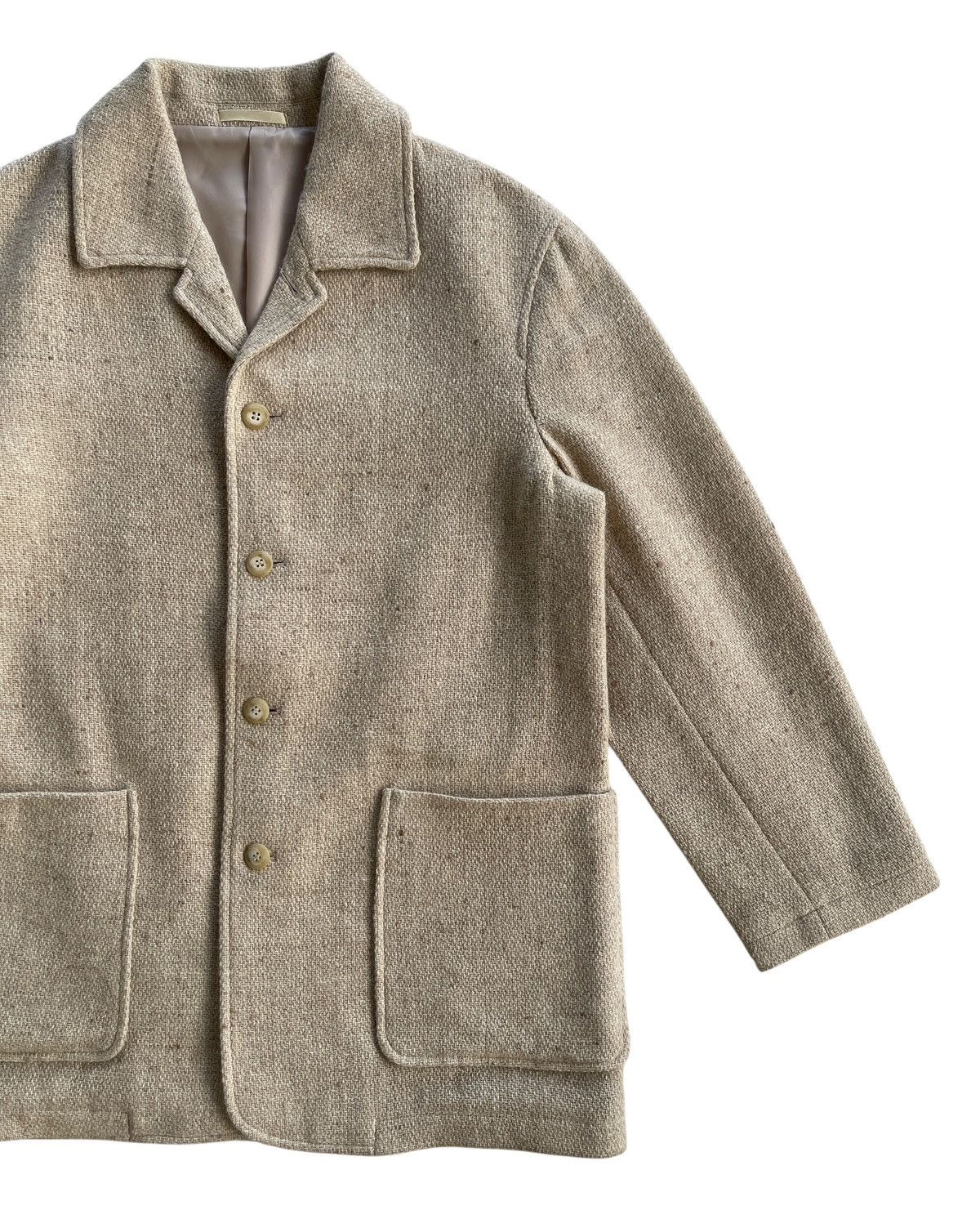 Courreges Courreges Homme Wool Tweed Coat Size US L / EU 52-54 / 3 - 5 Thumbnail