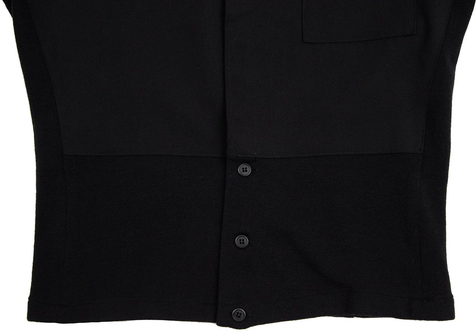 Yohji Yamamoto Yohji Yamamoto Ribbed Cuff Knit Wool Shirt Size US M / EU 48-50 / 2 - 9 Thumbnail