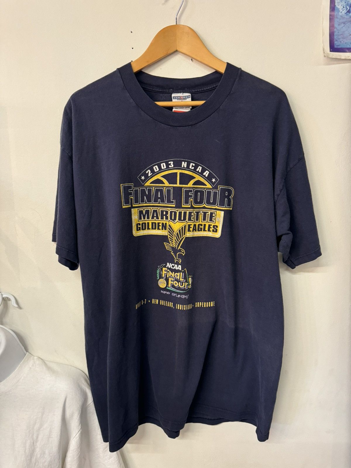 Jerzees × Vintage 2003 NCAA Marquette Golden Eagles Final Four Shirt Size US XL / EU 56 / 4 - 1 Preview