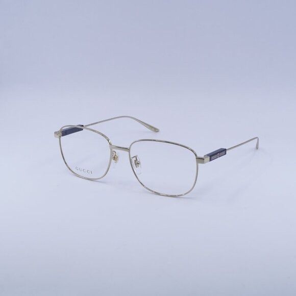Gucci 🕶️ New Gucci GG1312O 002 Gold Eyeglasses 57mm Size ONE SIZE - 5 Thumbnail