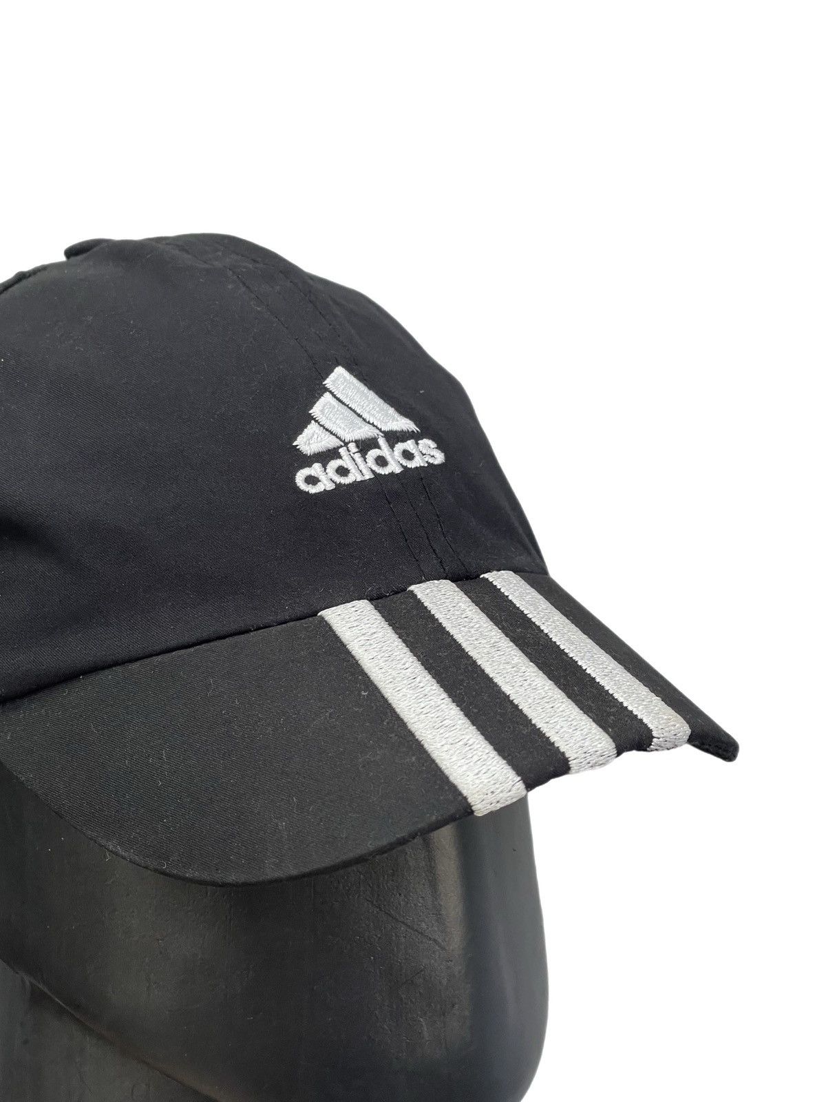 Adidas Adidas black y-3-stripes cap Y2K classic streetwear style Size ONE SIZE - 4 Thumbnail