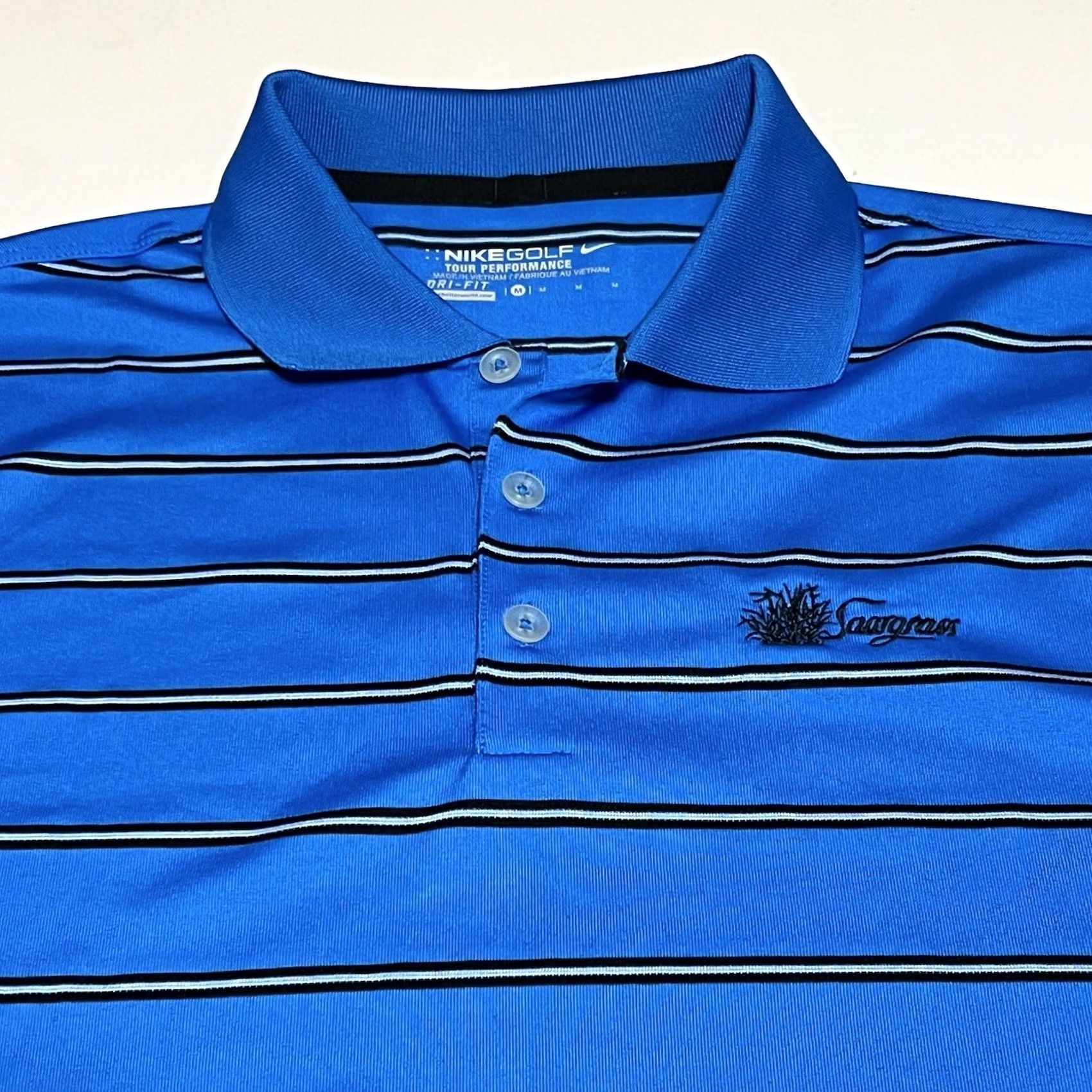 Nike Nike Golf Tour Performance Polo Shirt Mens M Blue Striped Short Sleeve Sawgrass Polo Shirt Mens M Blue Striped Short Sleeve Nike Golf Tour Performance Size US M / EU 48-50 / 2 - 2 Thumbnail