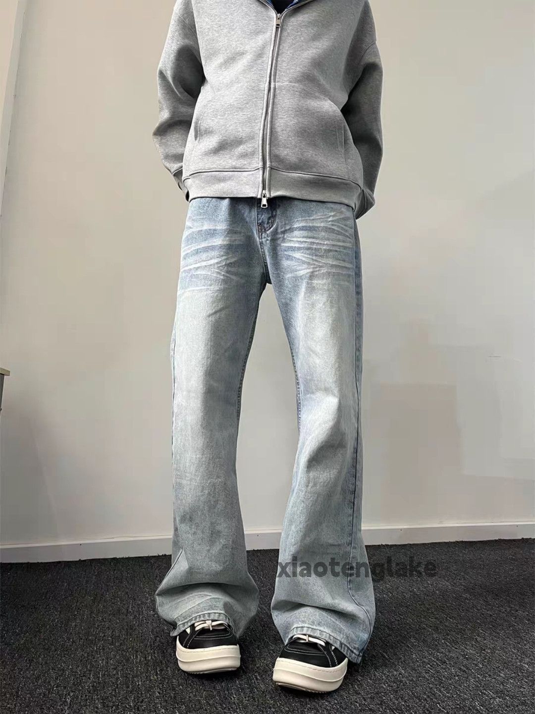 Jean × Vintage Washed faded cleanfit yuppie y2k bootcut flared grunge jeans Size US 30 / EU 46 - 4 Thumbnail