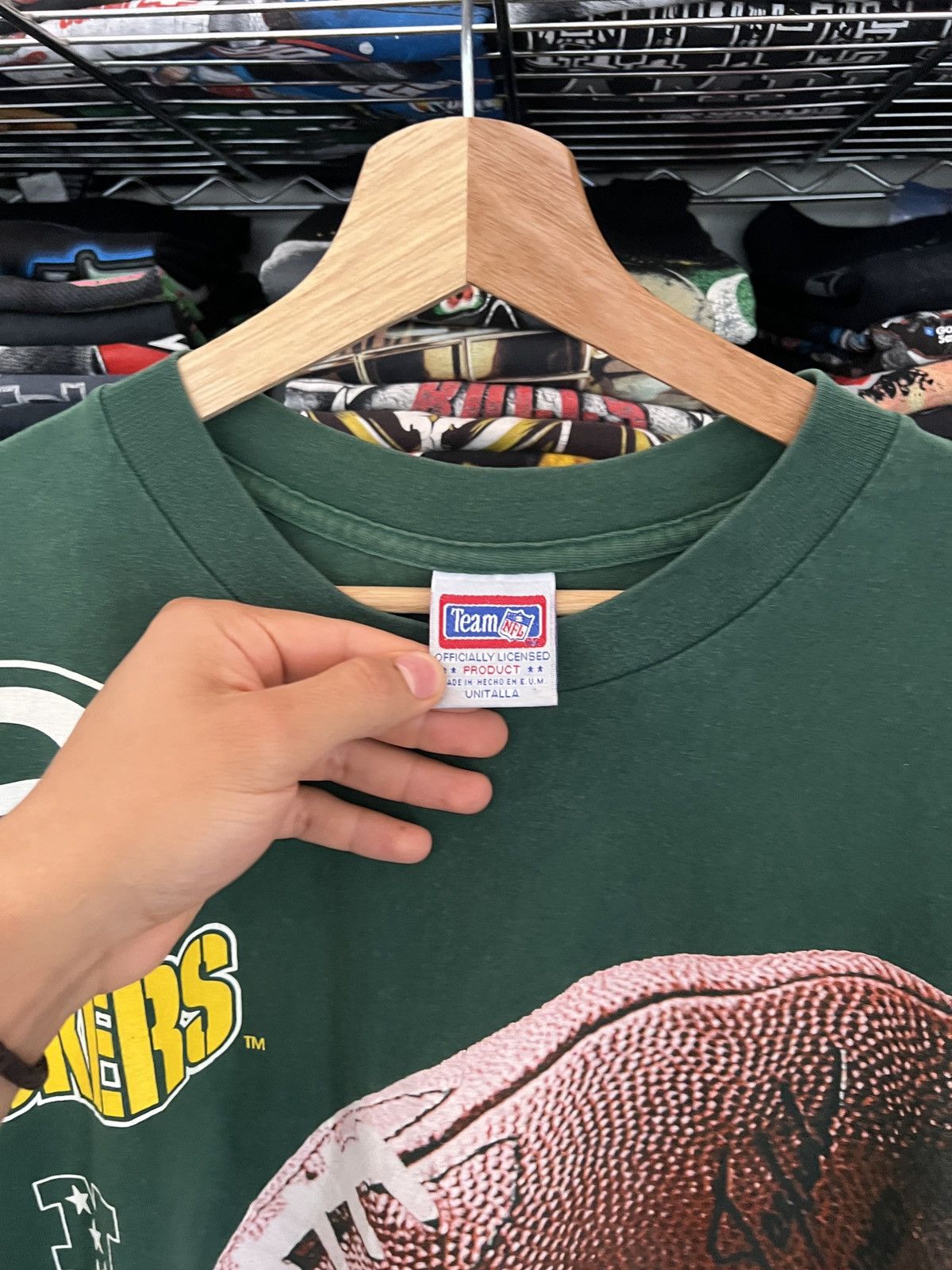 NFL 1997 Green Bay Packers Team Mexico Exclusive Merch Tee Size US XL / EU 56 / 4 - 5 Thumbnail