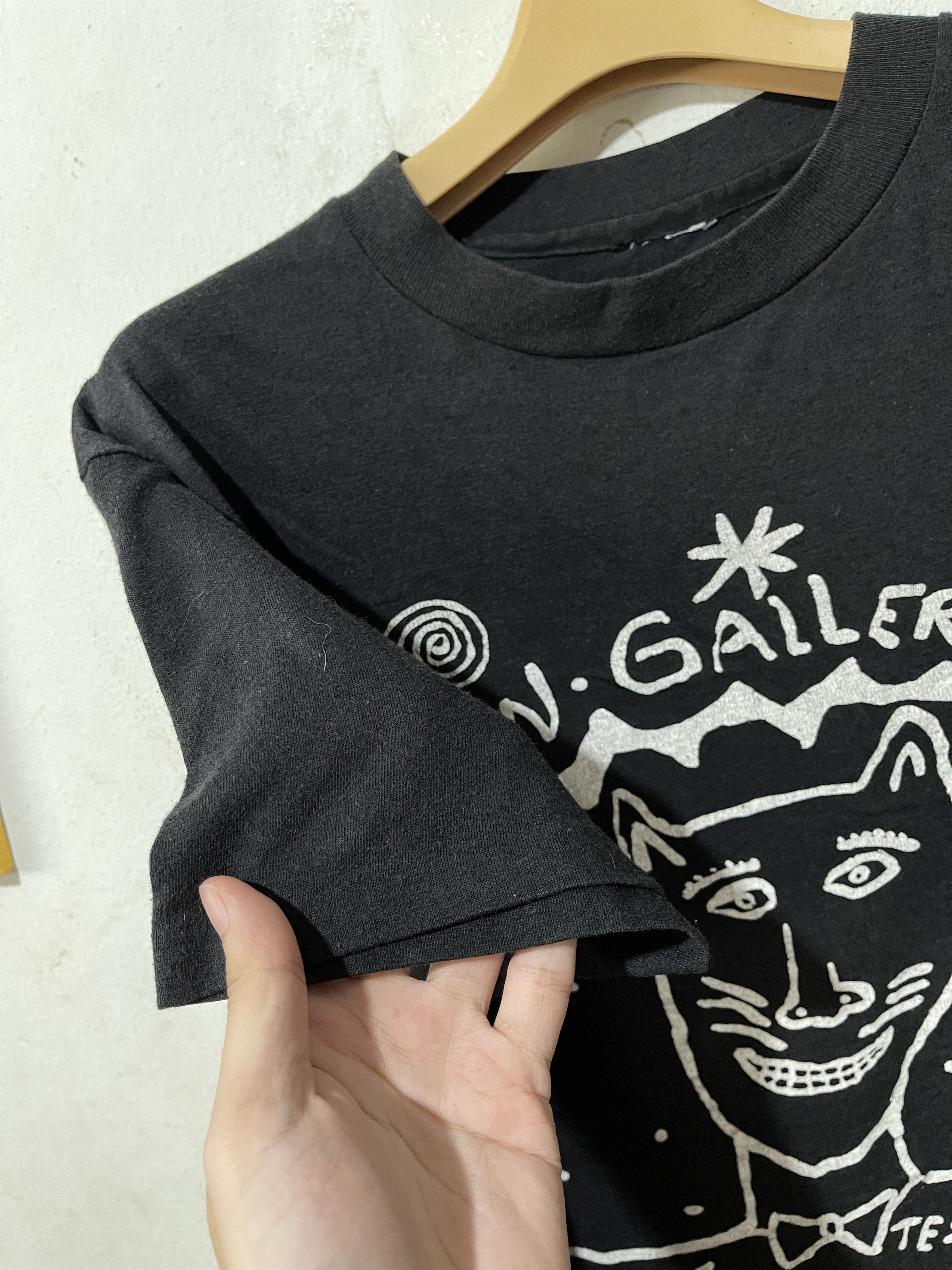 Arts & Science × Vintage Vintage 90s Cat Shirt Size US M / EU 48-50 / 2 - 4 Thumbnail