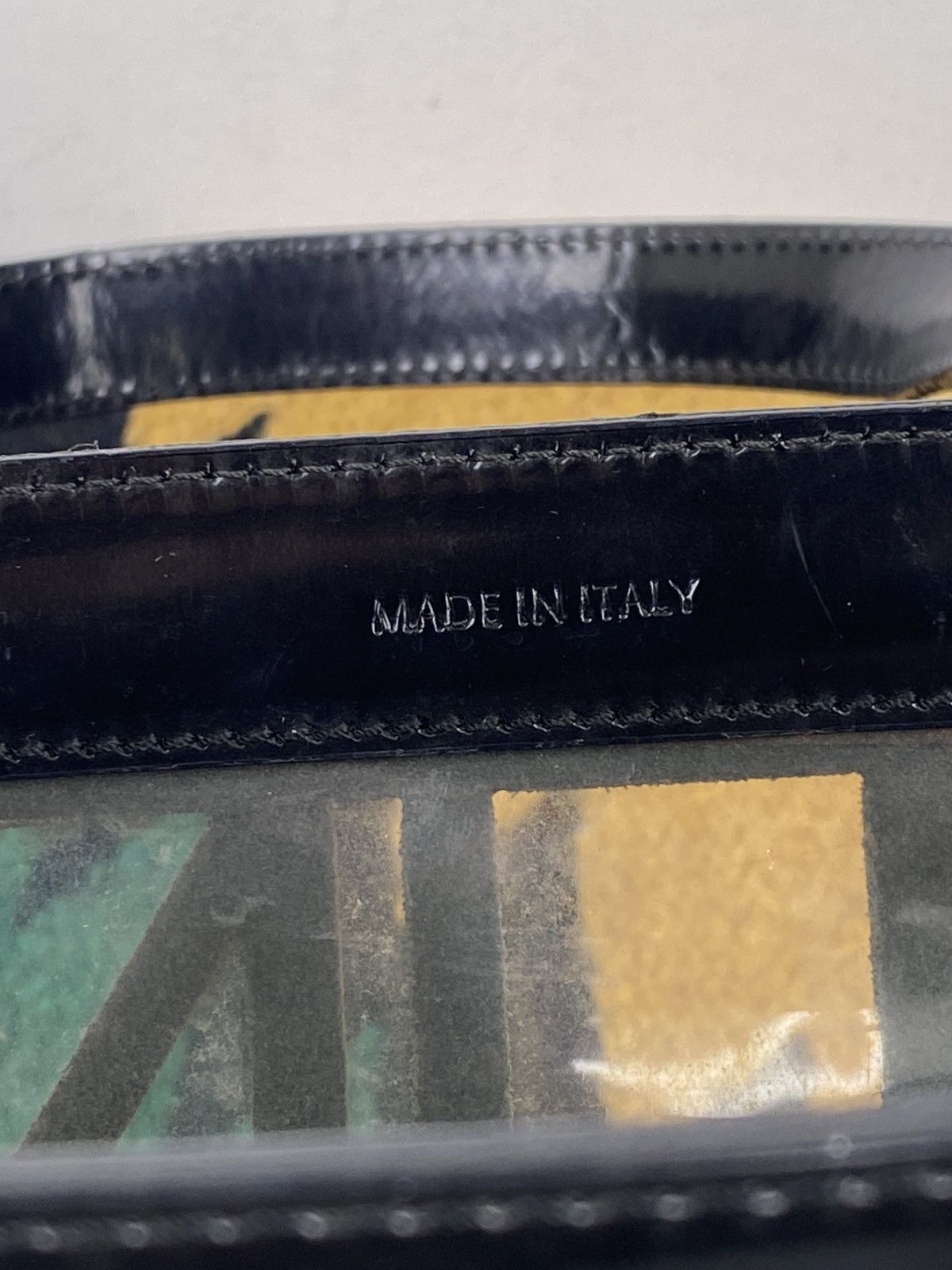 Celine 2000’s Celine Cutout Logo Black Vinyl Shoulder Tote Bag Size ONE SIZE - 3 Thumbnail