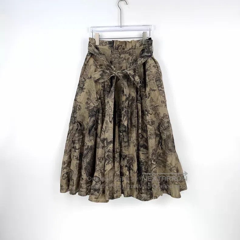 Dior Dior Brown jungle animal skirt Size 25" / US 0 / IT 36 - 3 Thumbnail