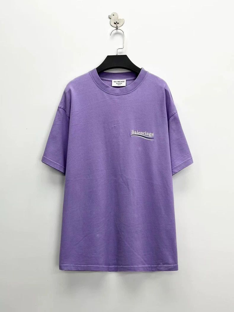Balenciaga Balenciaga Taro purple embroidered waves cola logo short s Size US XS / EU 42 / 0 - 1 Thumbnail