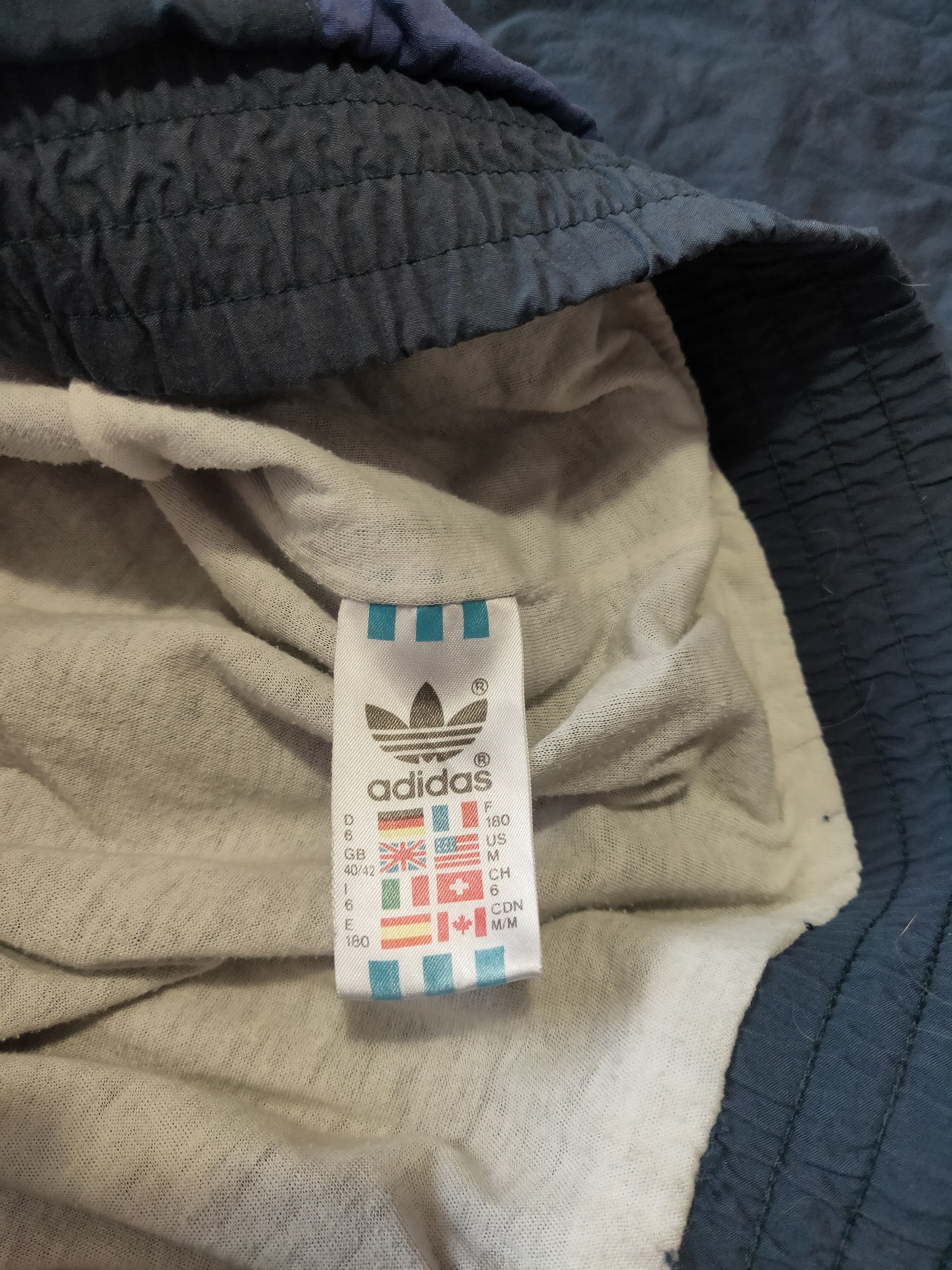 Adidas × Vintage 💥Vintage Adidas 3 Stripes Boxy Track Bomber Jacket 90s Size US L / EU 52-54 / 3 - 4 Thumbnail