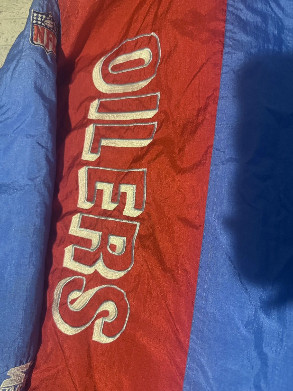 NFL houston oilers 90s vintage rare texas puffer jacket coat 80s Size US L / EU 52-54 / 3 - 21 Thumbnail