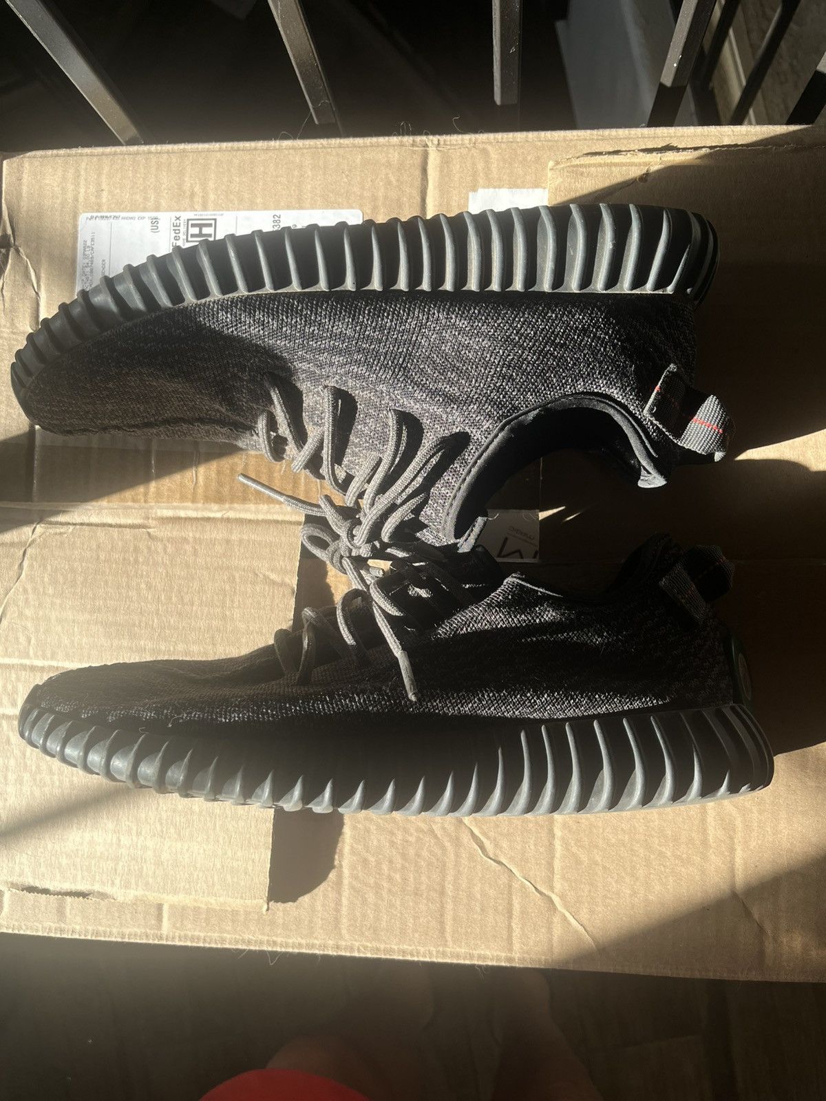 Yeezy Pirate Black 350’s Size US 12 / EU 45 - 9 Thumbnail