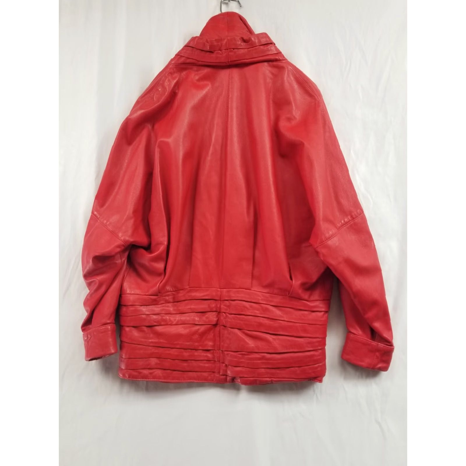 Vintage VINTAGE Giotti Leather Jacket Women 44 Red Made in Italy 90s Style Basic Jacket Size M / US 6-8 / IT 42-44 - 2 Thumbnail