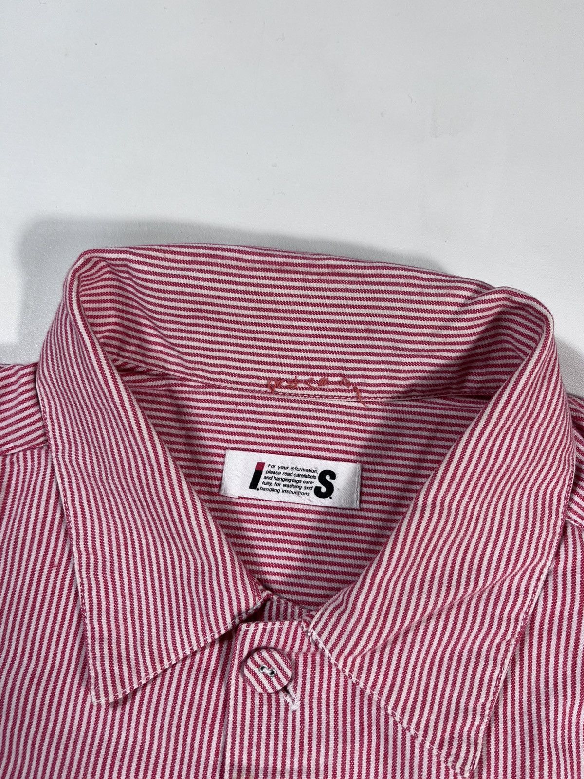 Issey Miyake VINTAGE ISSEY MIYAKE X TSUMORI CHISATO STRIPE SHIRT Size US XL / EU 56 / 4 - 3 Thumbnail